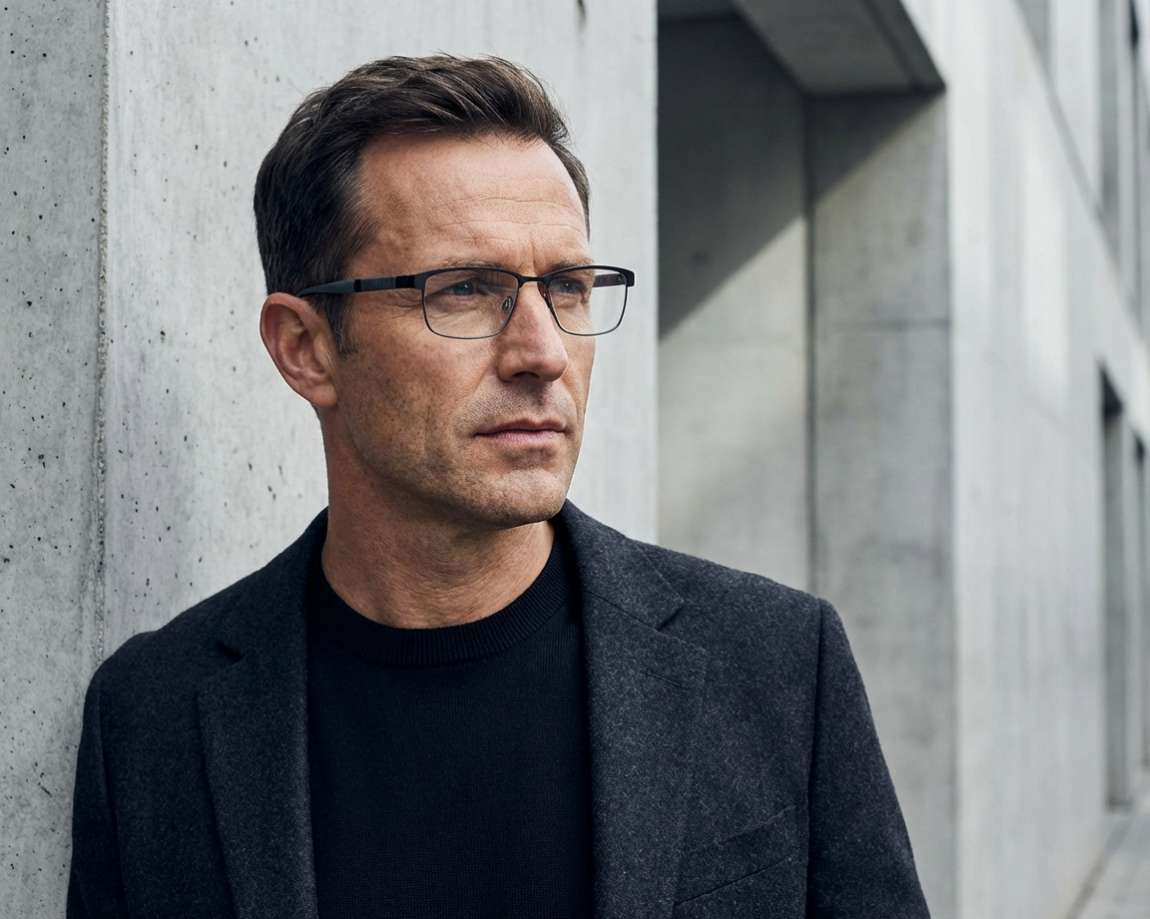 Flexon E1110 033 55-18 Noir Gunmetal vue 360 degr&eacute;s 4