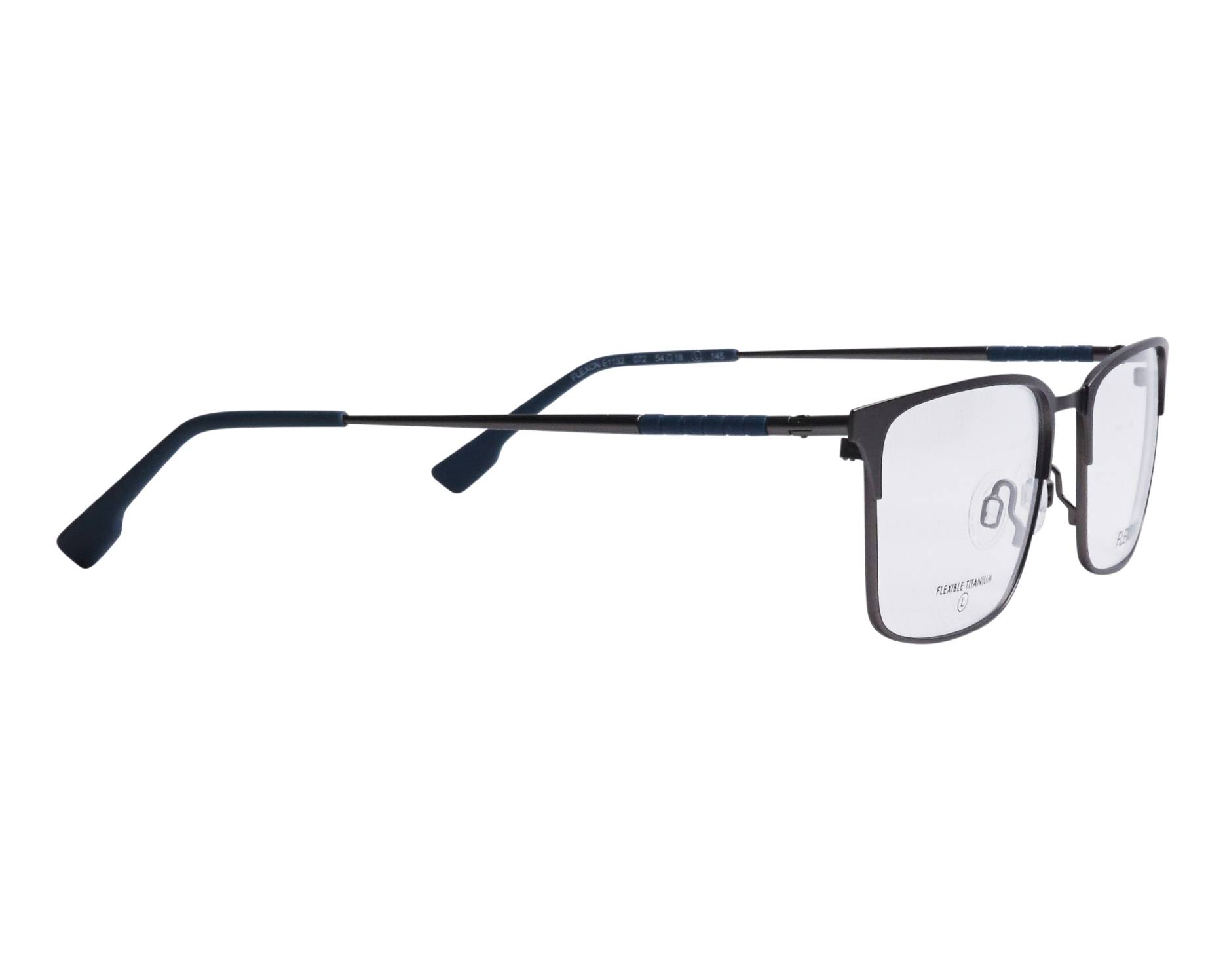 Flexon E1132 072 54-18 Gunmetal Bleu vue de face