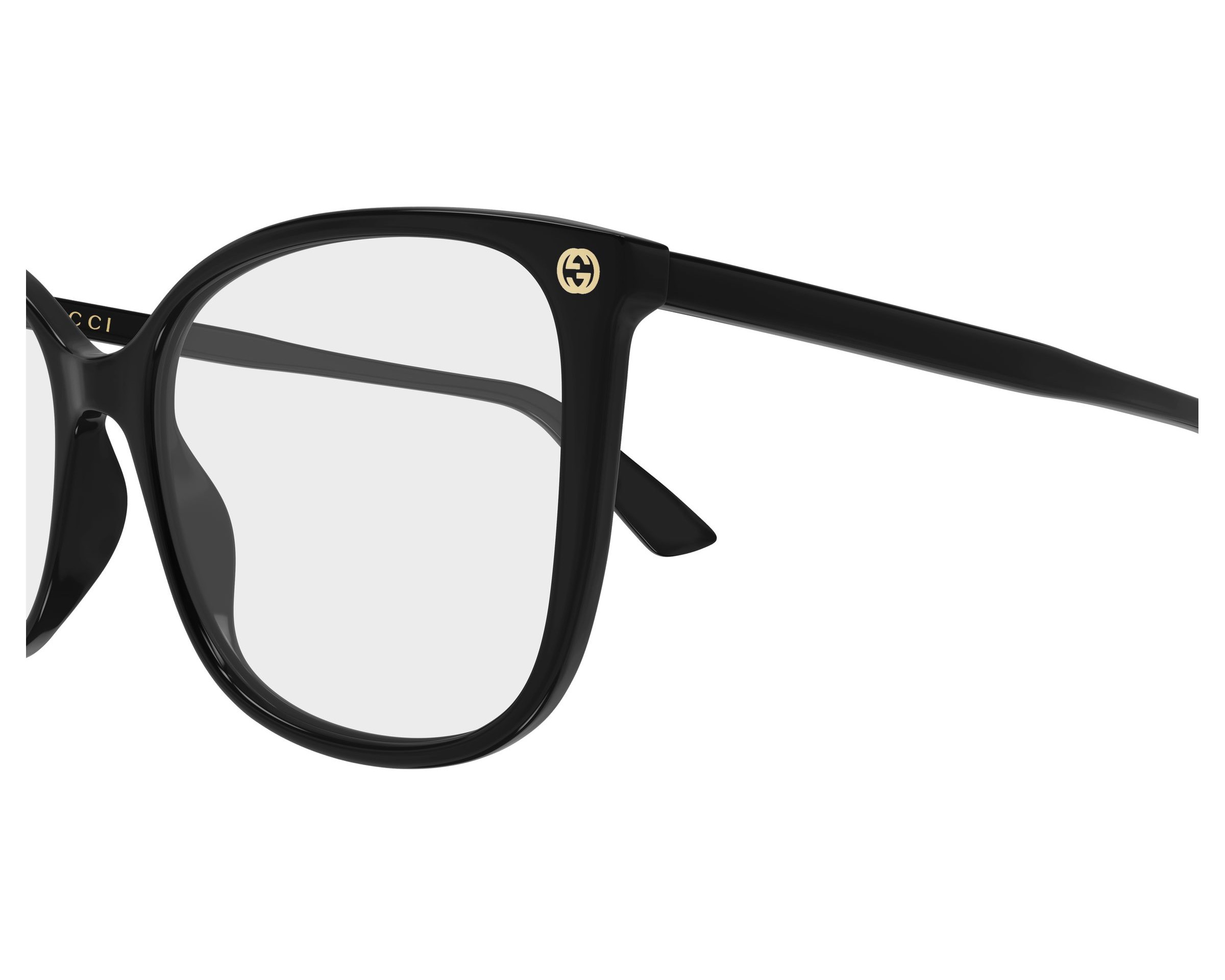Gucci GG0026O 008 55-17 Noir  vue de c&ocirc;t&eacute;
