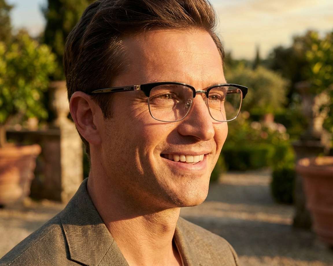 Gucci GG-01310 003 53-18 Bleu Havane autre vue