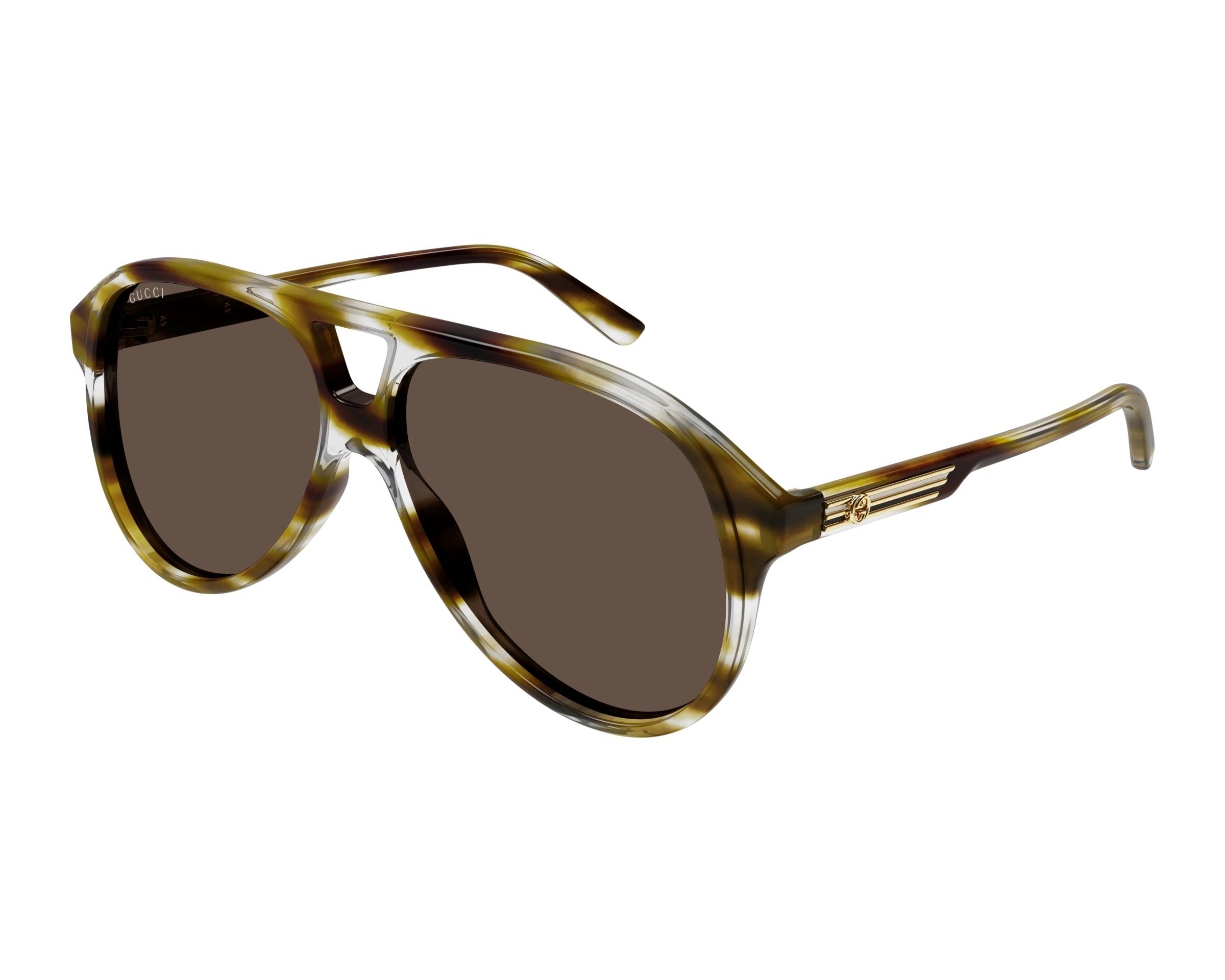 ?Gucci GG1296S 003 Sunglasses Black Big Spotted Havana Brown Rectangle Unisex ?Gucci GG1296S 003 Sunglasses Black Big Spotted Havana  main image 3