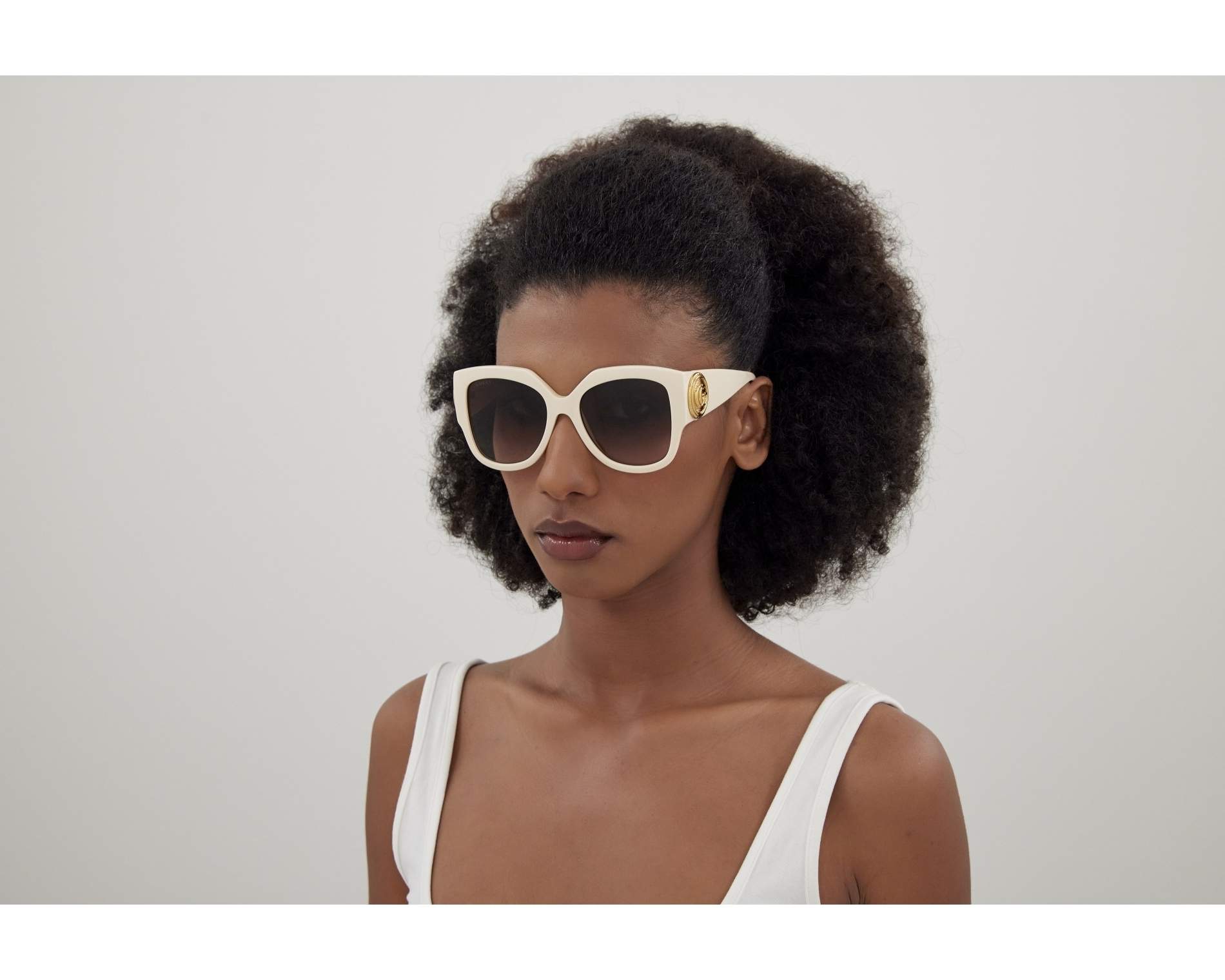 Gucci GG1407S 004 54-19 Ivoire  vue de face