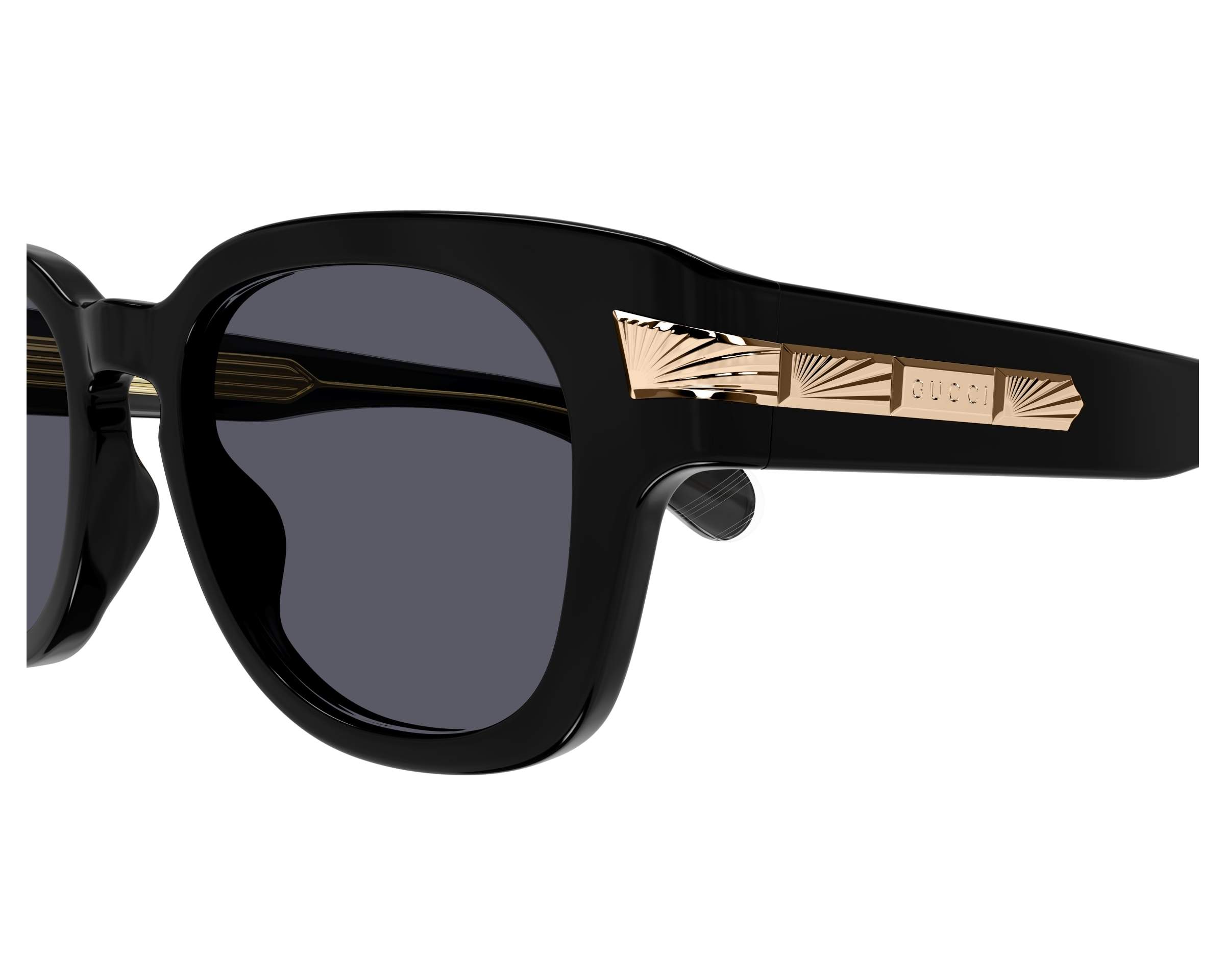 Gucci GG1518S 001 51-20 Noir  vue de c&ocirc;t&eacute;