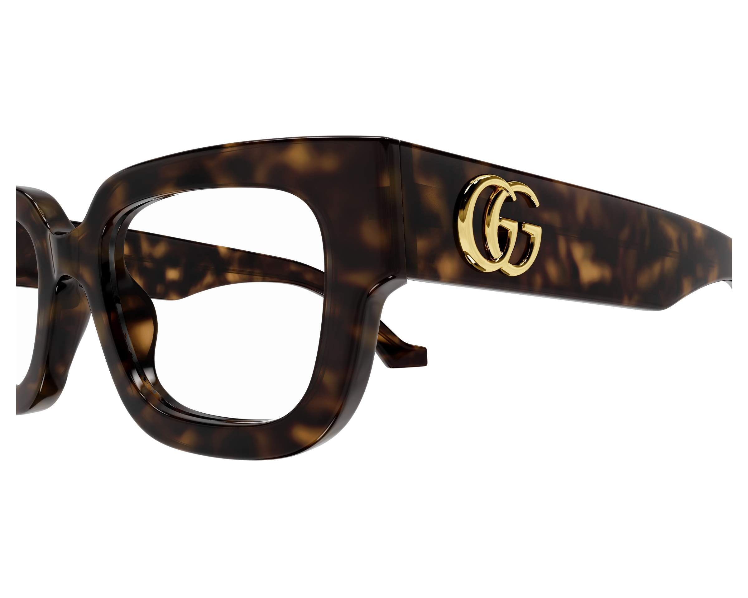 Gucci GG1548O 005 52-21 Havane  vue de c&ocirc;t&eacute;