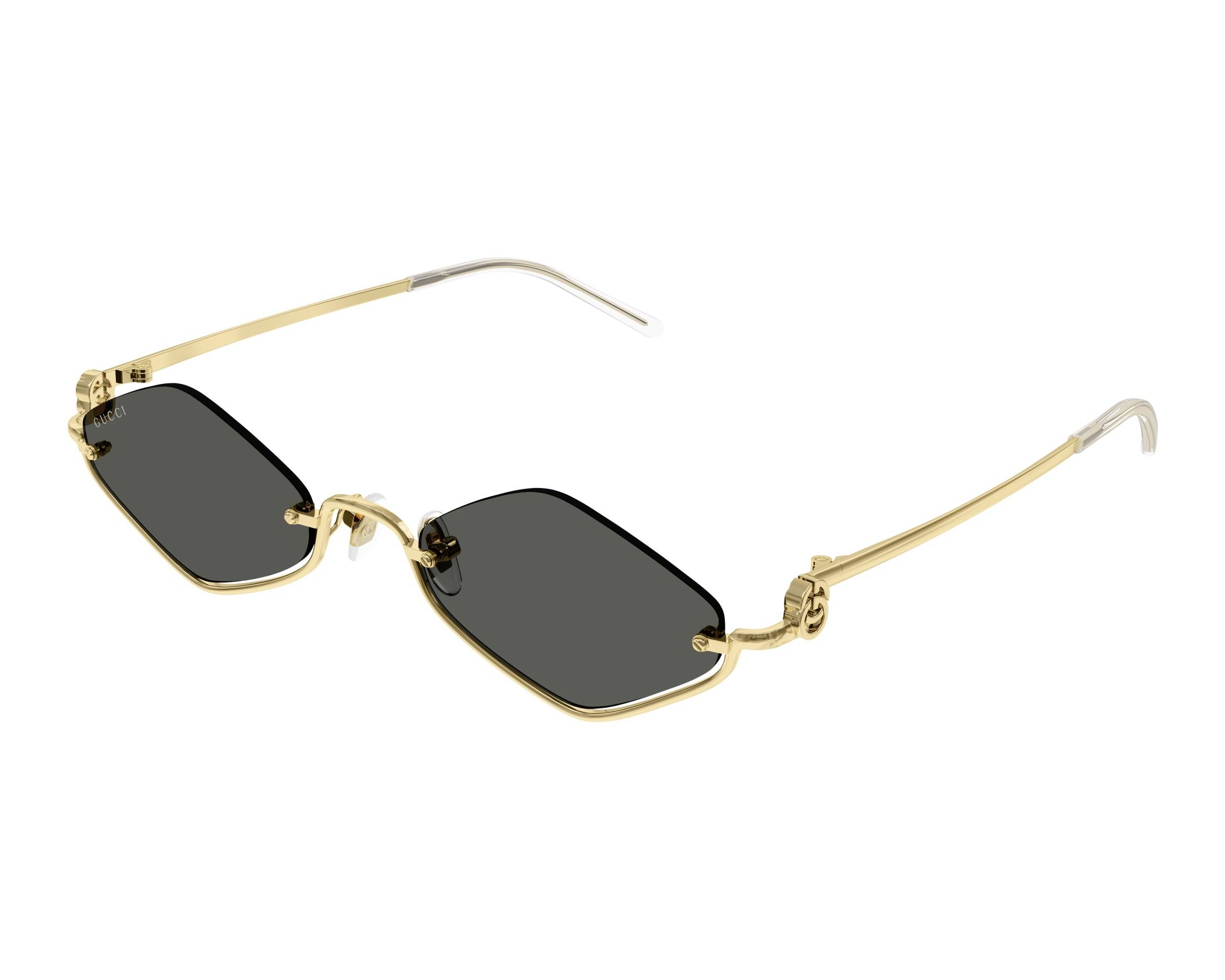 Gucci Glossy Black Sunglasses with Gold Lenses Gucci Sunglasses GG1457S 001 main image 3