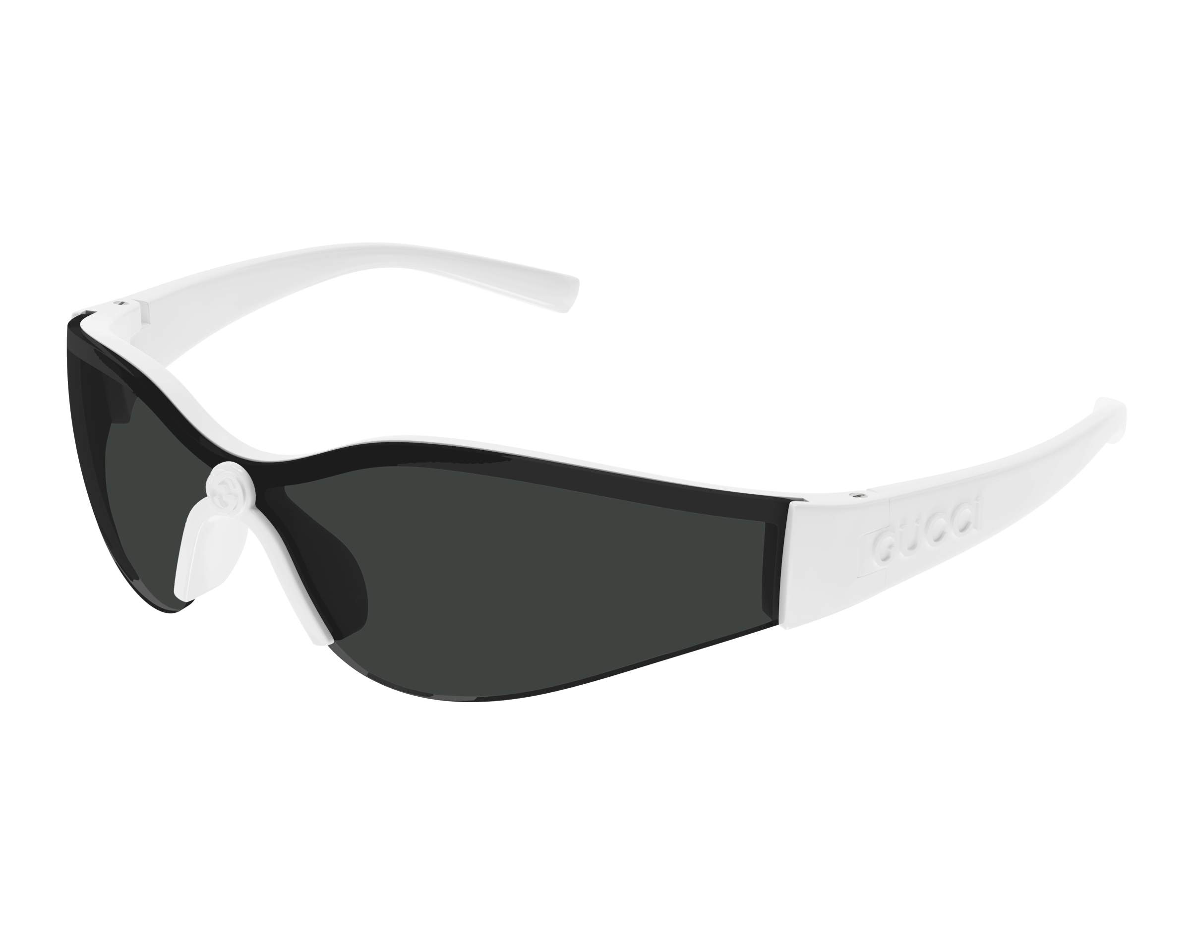 Brand New GUCCI GG1651S RIMLESS SHIELD SUNGLASSES IN BLACK Gucci NEW Gucci GG1651S Black Slim Shield Unisex Sunglasses  main image 3