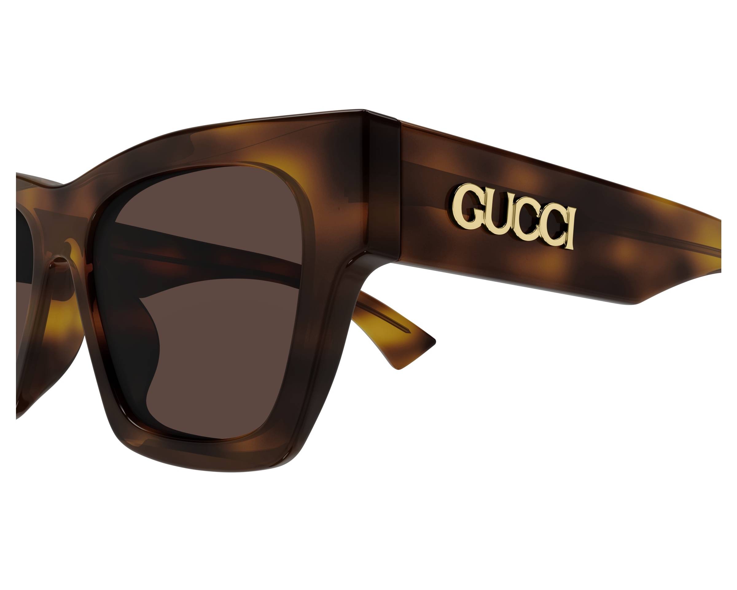Gucci GG1835S 002 52-18 Havana  vue de c&ocirc;t&eacute;