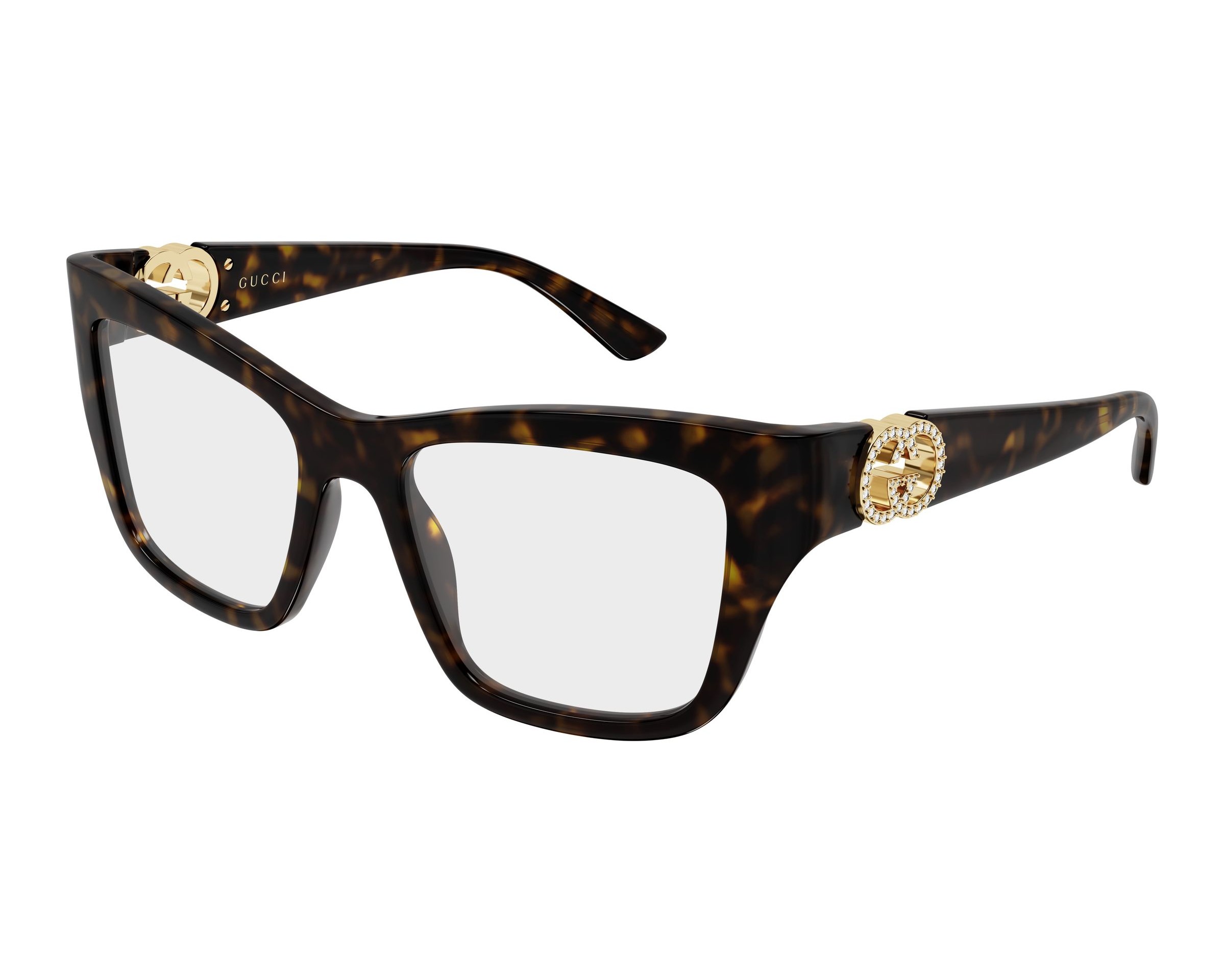 Gucci GG2124O 003 52-18 Havana  vue de profil
