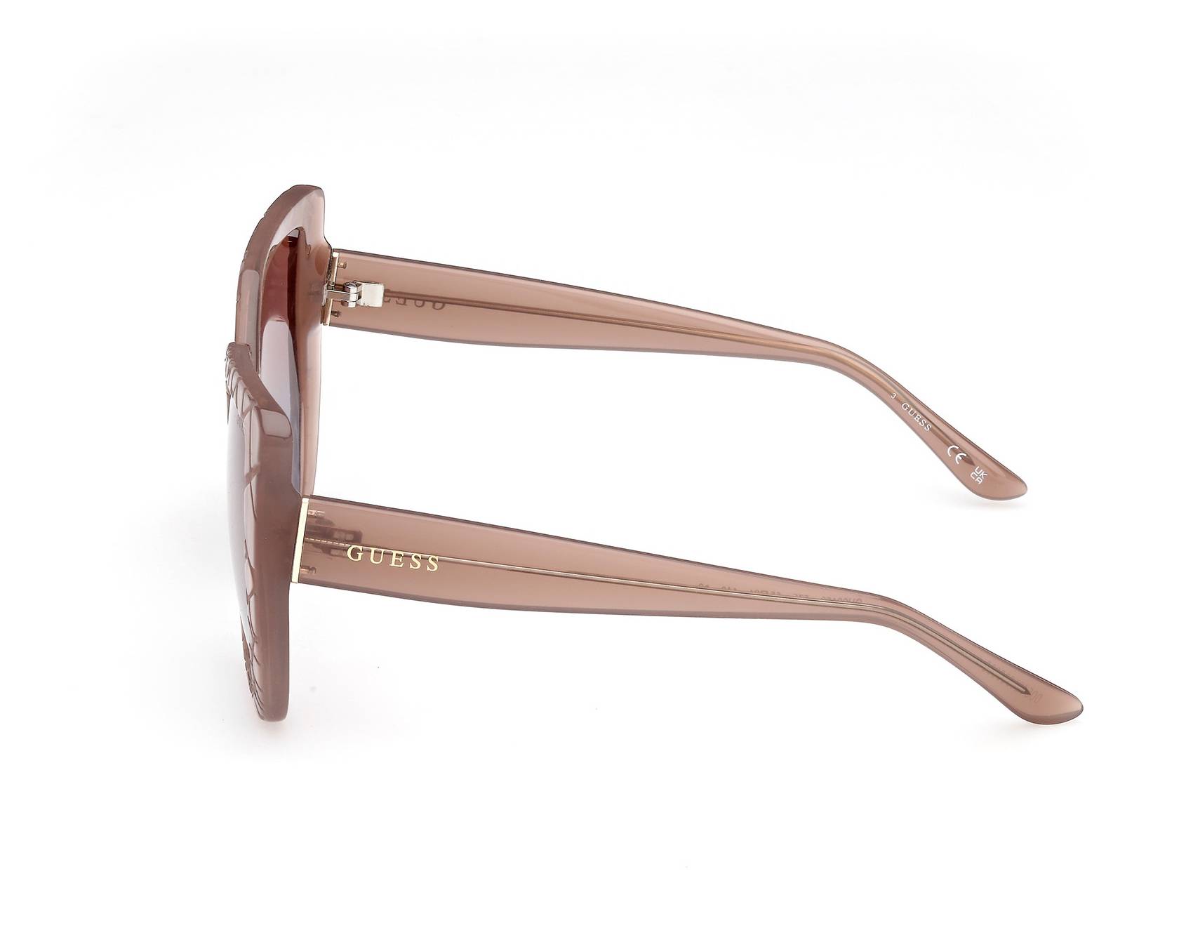 Guess GU00153S 57F 55-21 Nude Gold vue de profil