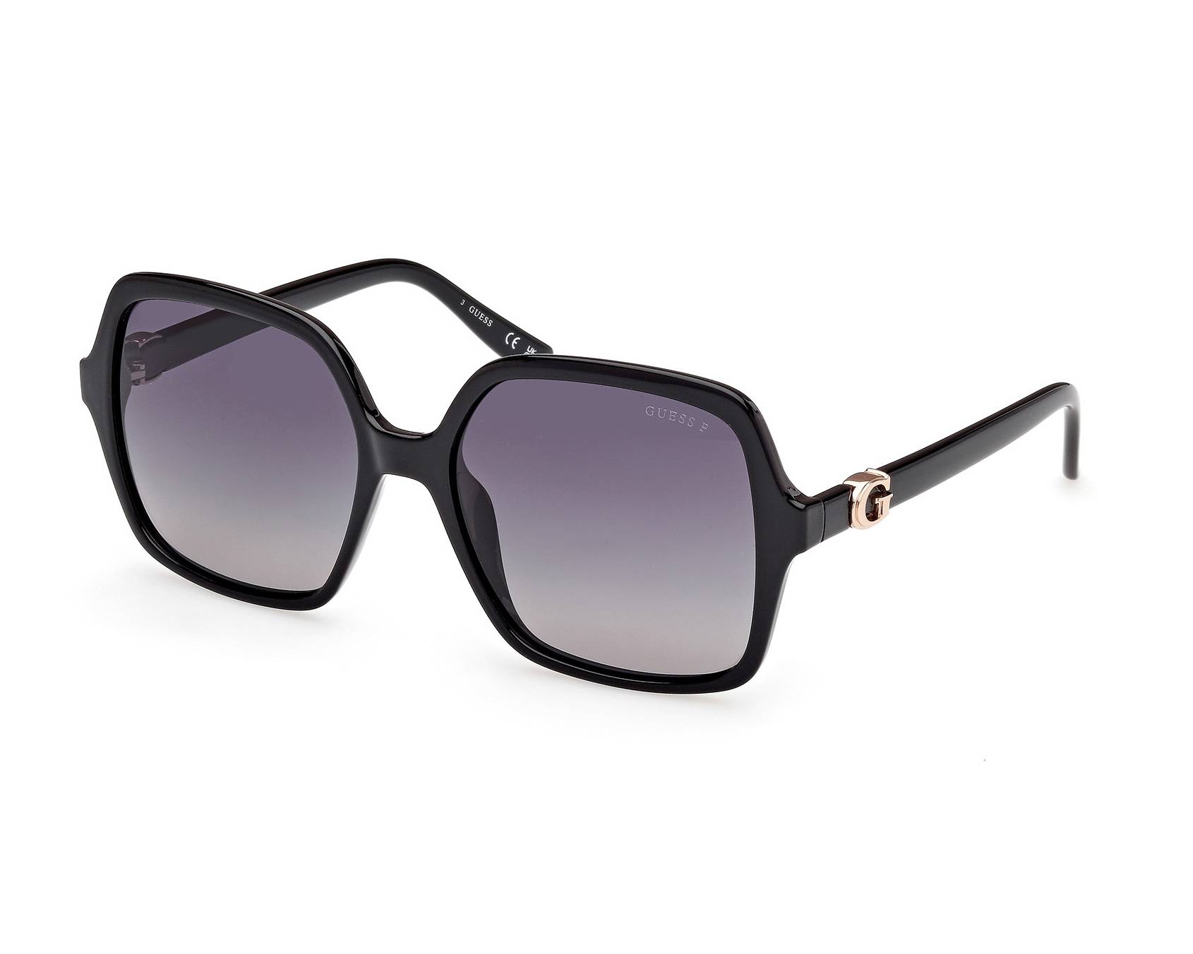 Guess GU00190S 01D 57-17 Noir  vue de profil