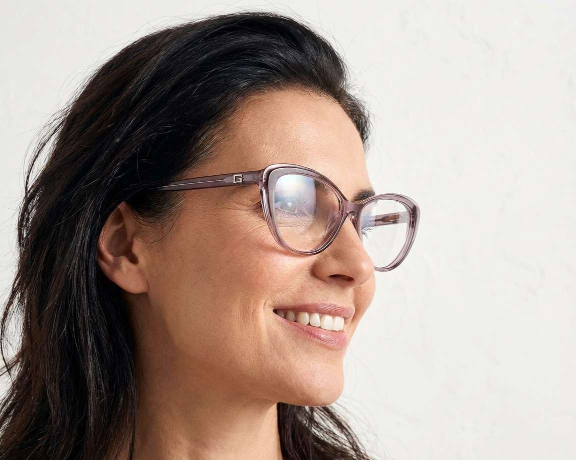 Guess GU2978-V 059 55-14 Beige Rose doré vue de c&ocirc;t&eacute;