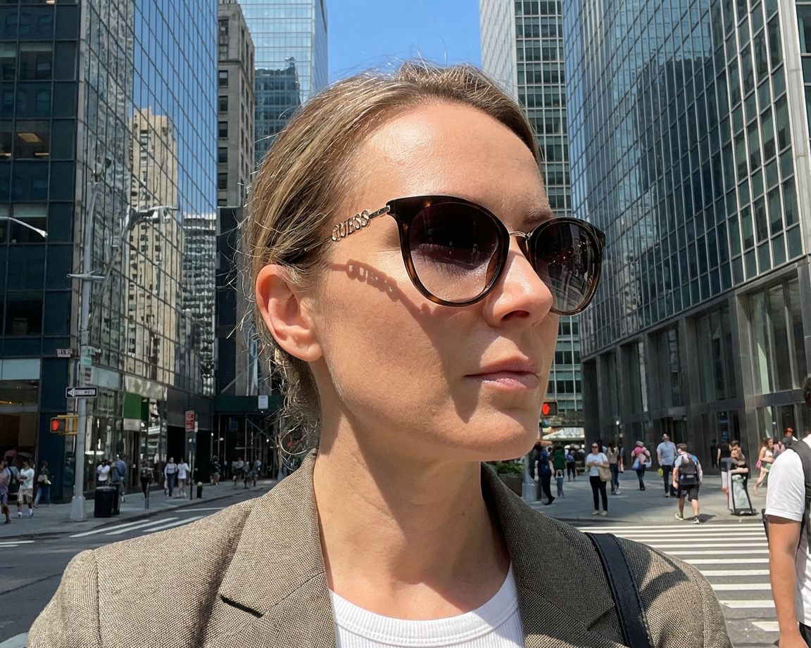 Guess GU-7645-S 52G 52-20 Havane Rose doré vue 360 degr&eacute;s 9