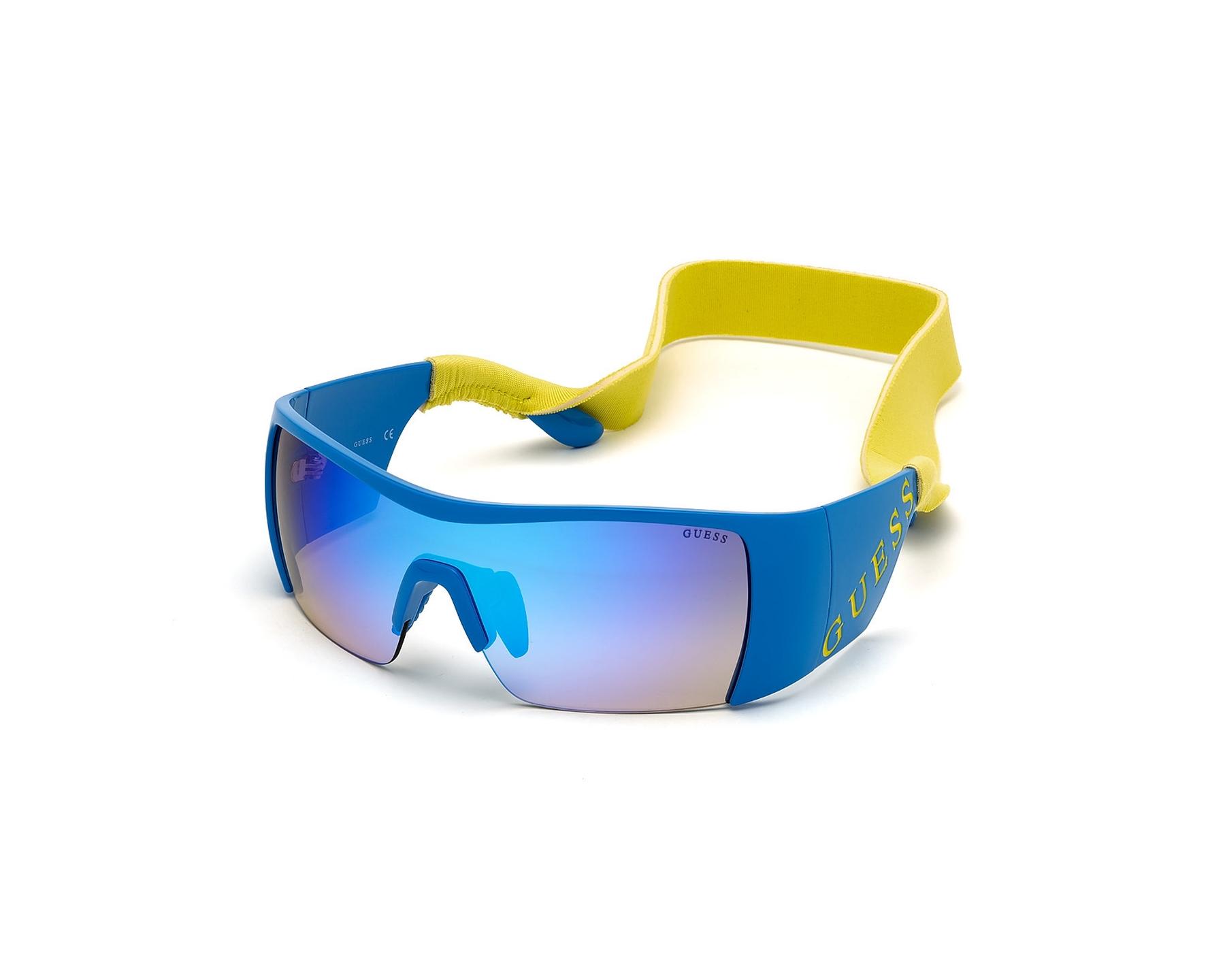 Guess GU-7661-S 90X 62-19 Bleu  vue 360 degr&eacute;s 1