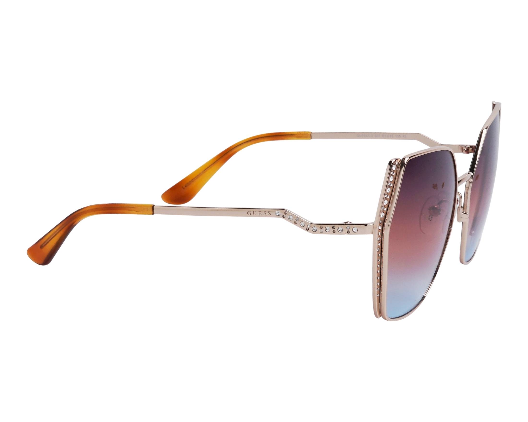 Guess GU7843S 33F 61-18 Or Miel vue de c&ocirc;t&eacute;