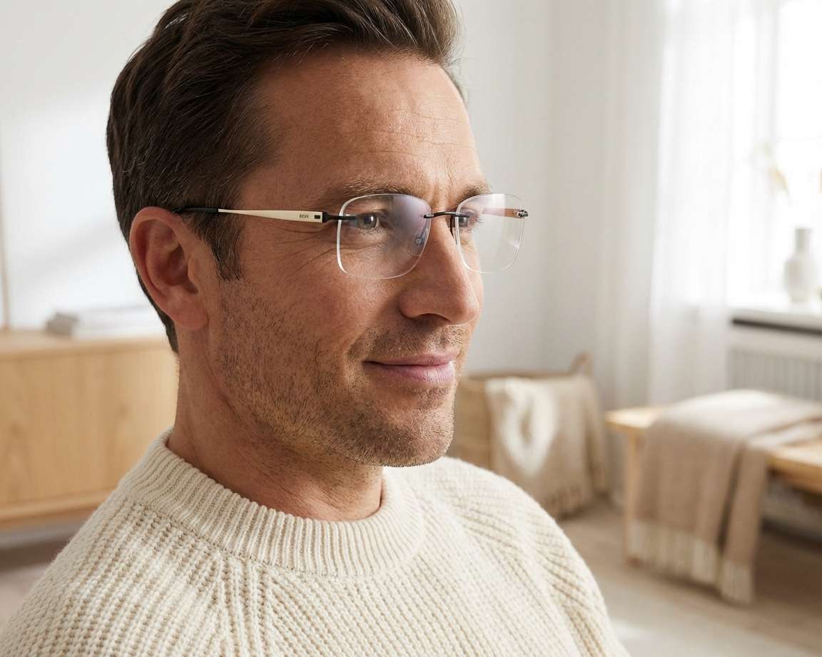 Hugo Boss BOSS-1424 I46 56-18 schwarz gold vue 360 degr&eacute;s 5