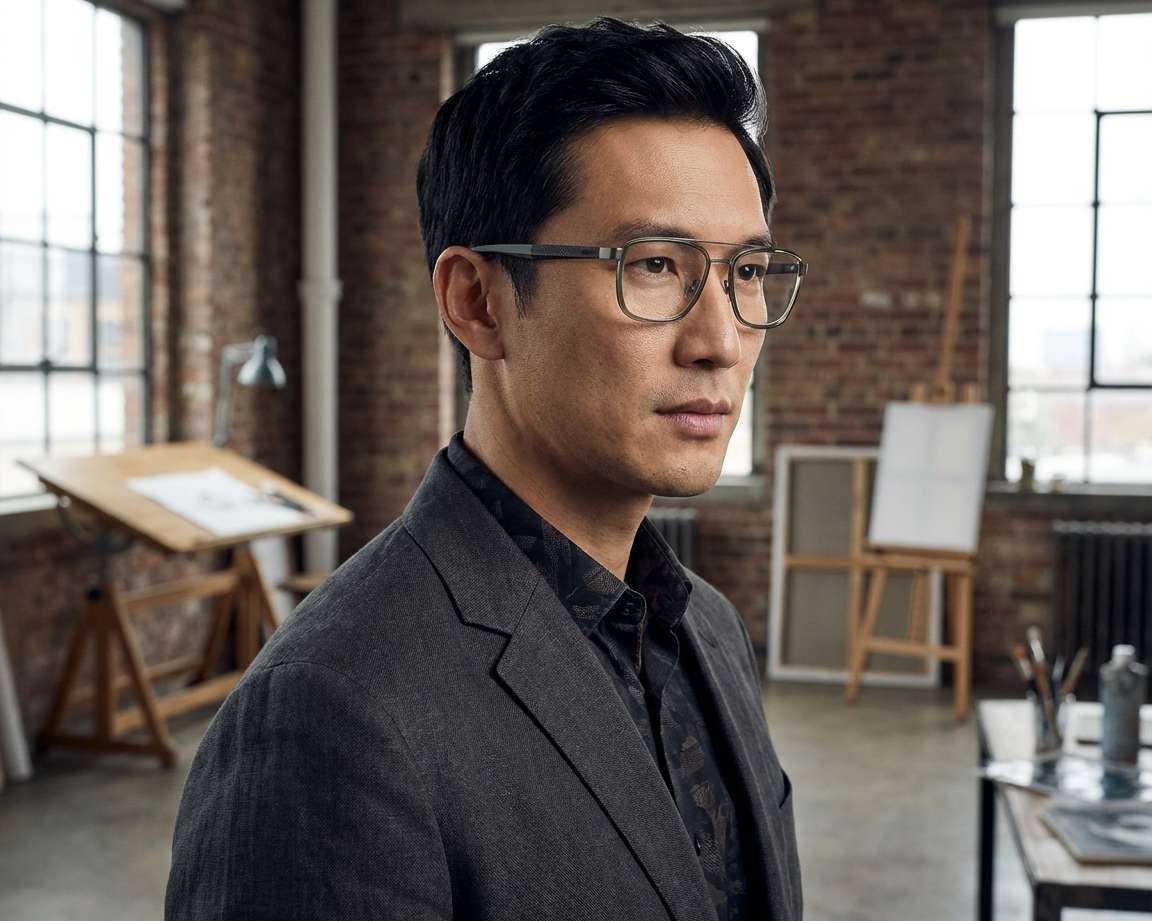 Hugo Boss BOSS-1583 7ZW 55-19 Vert Ruthénium vue 360 degr&eacute;s 5