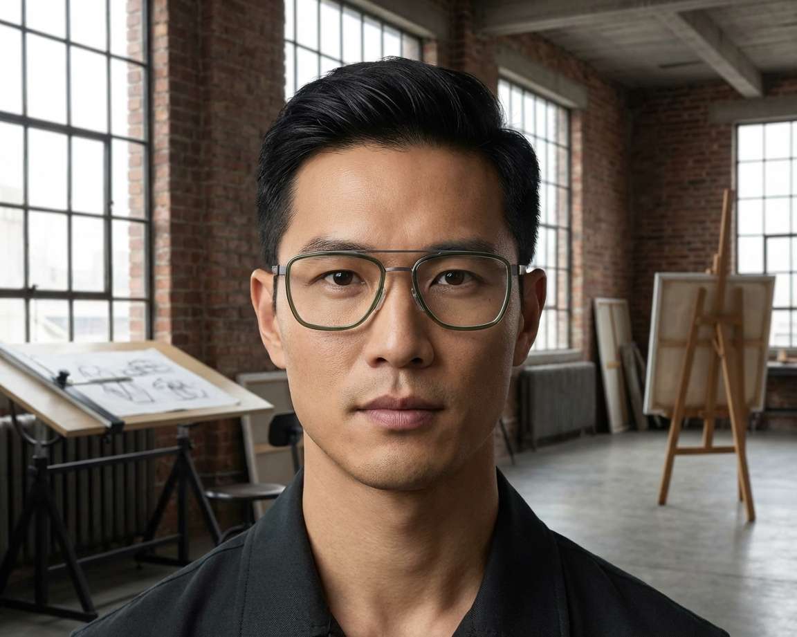 Hugo Boss BOSS-1583 7ZW 55-19 Vert Ruthénium vue 360 degr&eacute;s 6