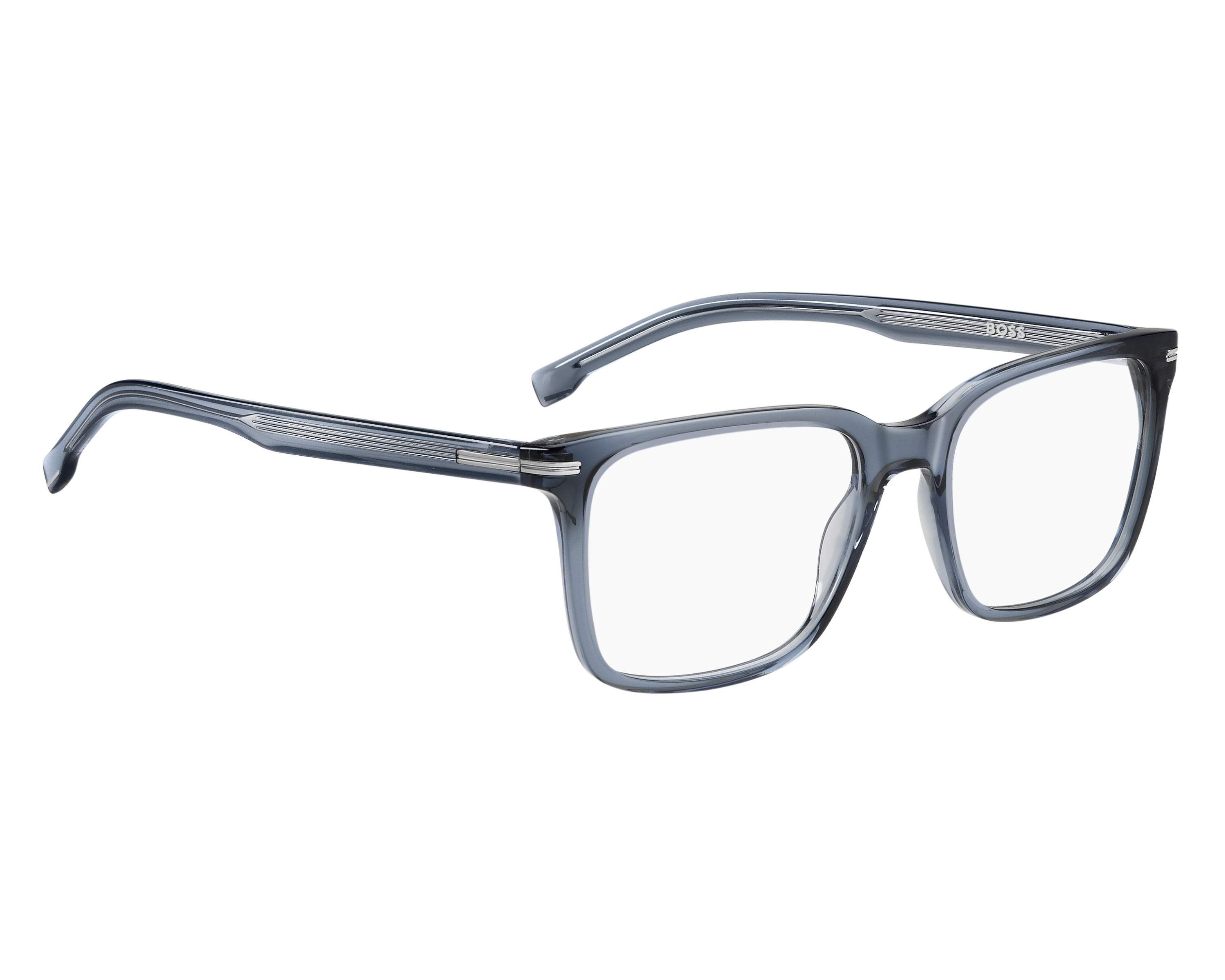 Lunettes De Vue HUGO BOSS BOSS 1698 - Monture Bleu Mat Ruthenium - Taille 57/19/150 - Neuf Avec étiquettes