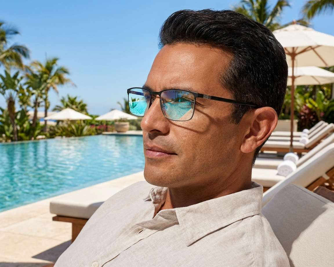 Hugo Boss BOSS-1637 TI7 54-18 Noir  vue 360 degr&eacute;s 5