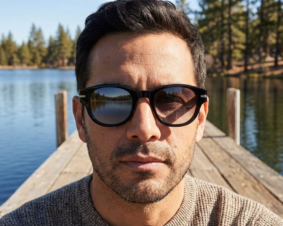 Hugo Boss BOSS-1717-S QF6/1I 48-24 Black White vue 360 degr&eacute;s 6