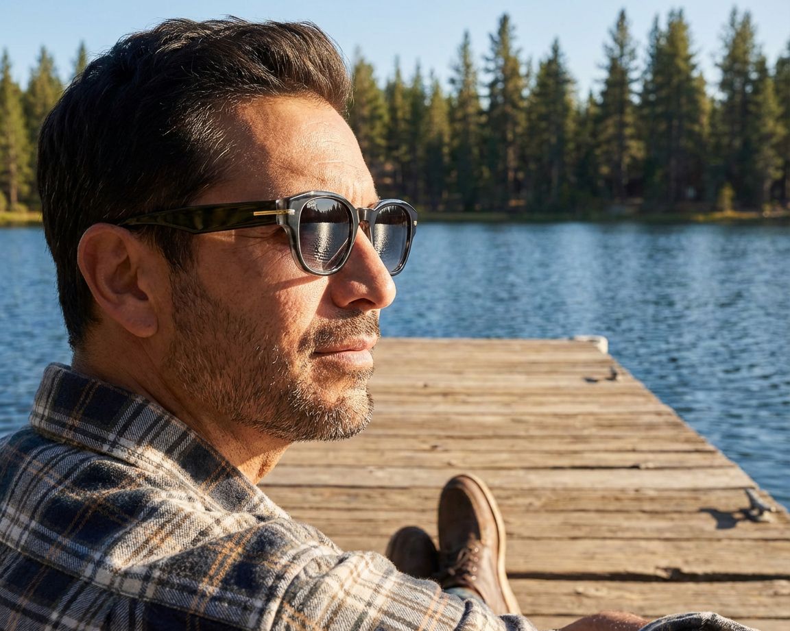 Hugo Boss BOSS-1717-S QF6/1I 48-24 Black White vue 360 degr&eacute;s 7