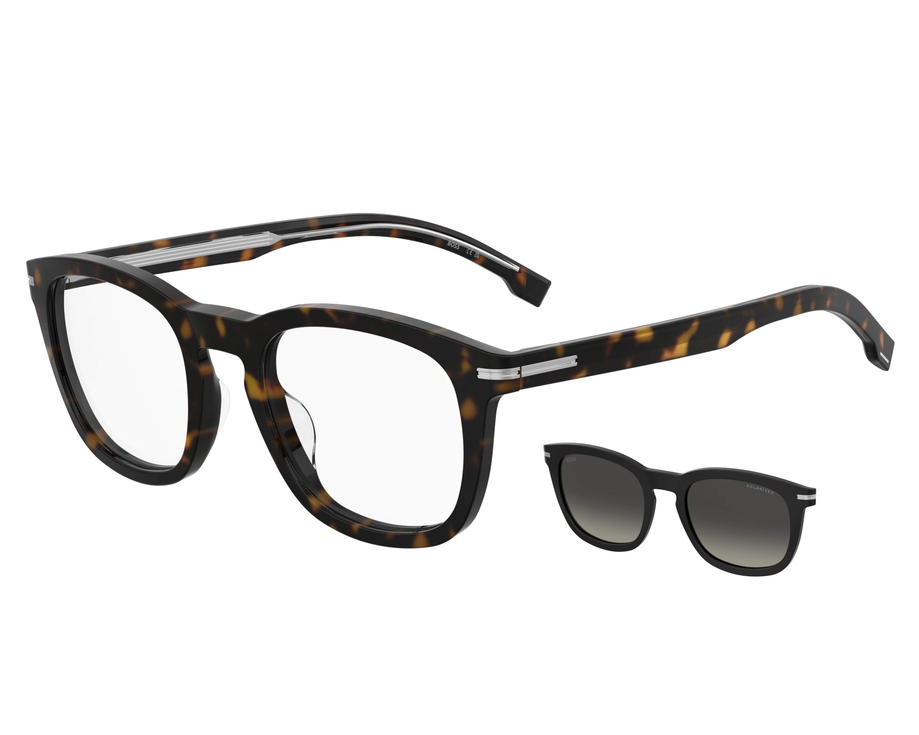 Hugo Boss BOSS-1725-G-CS WR7/LB 51-21 Noir Blanc vue 360 degr&eacute;s 2