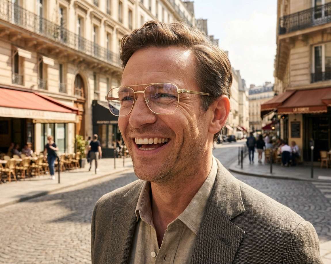 Hugo Boss BOSS-1756 06J 54-18 Or Havane vue 360 degr&eacute;s 6