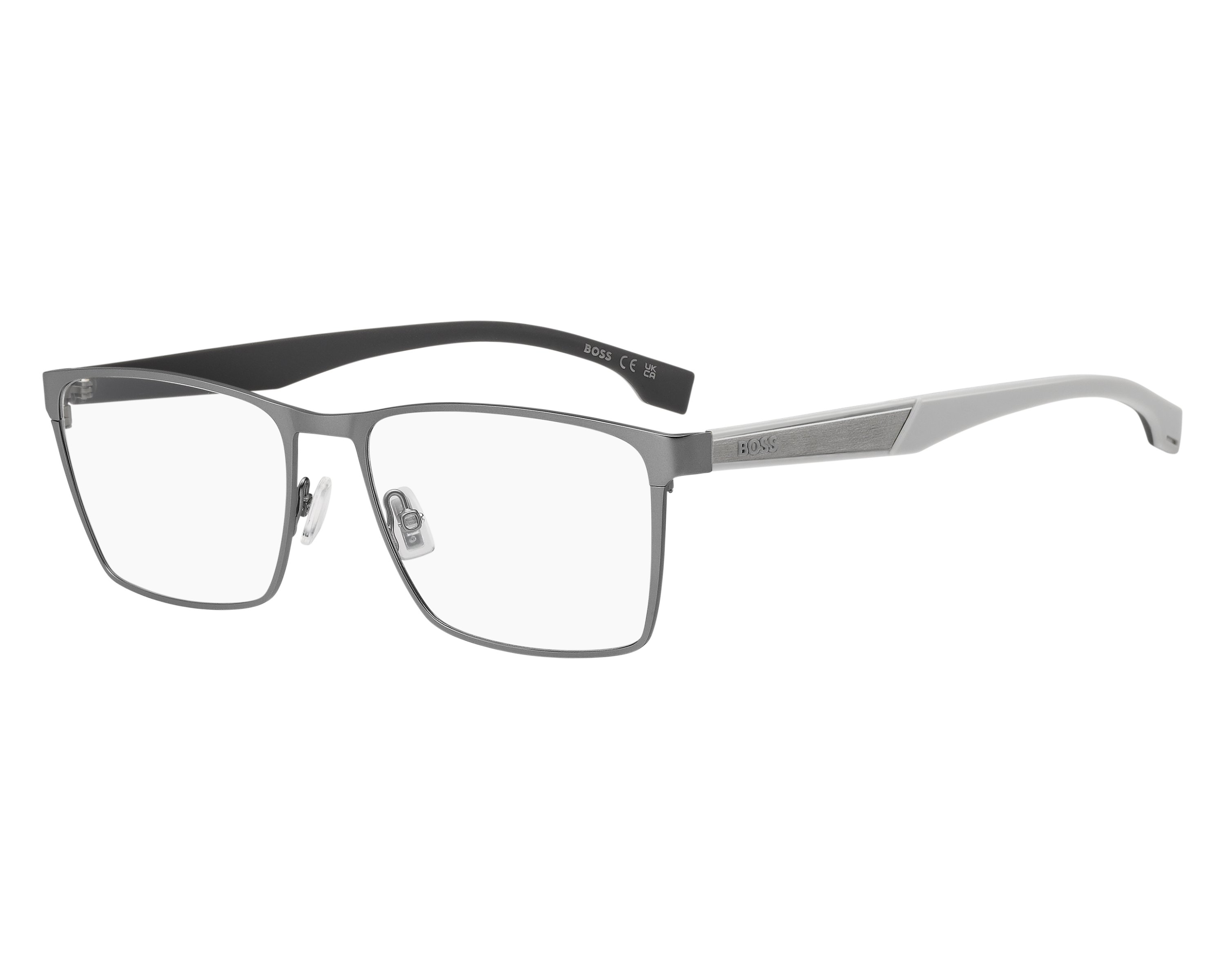 Hugo Boss BOSS-1828 R81 58-18 Ruthénium  vue de profil