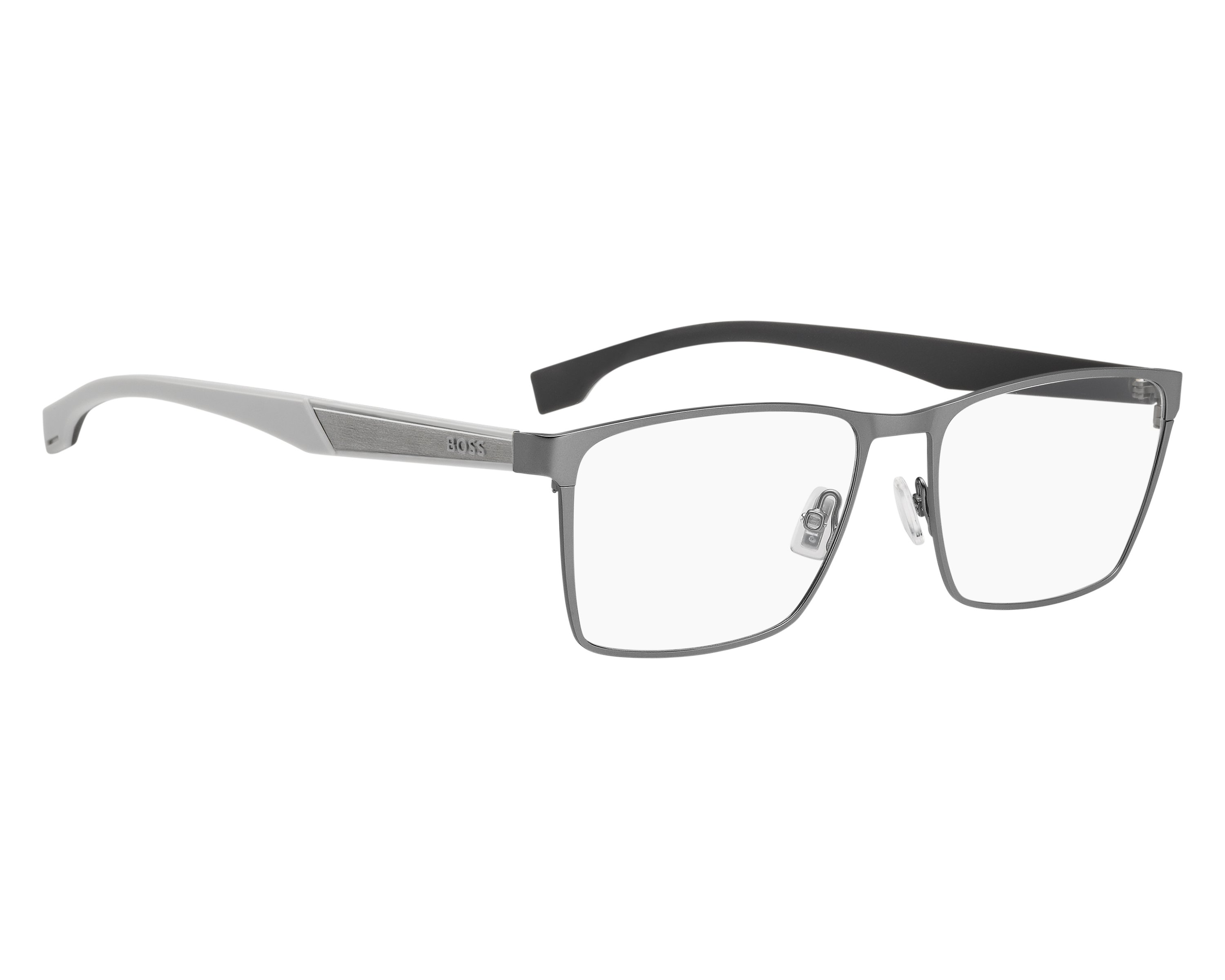 Hugo Boss BOSS-1828 R81 58-18 Ruthénium  vue de face