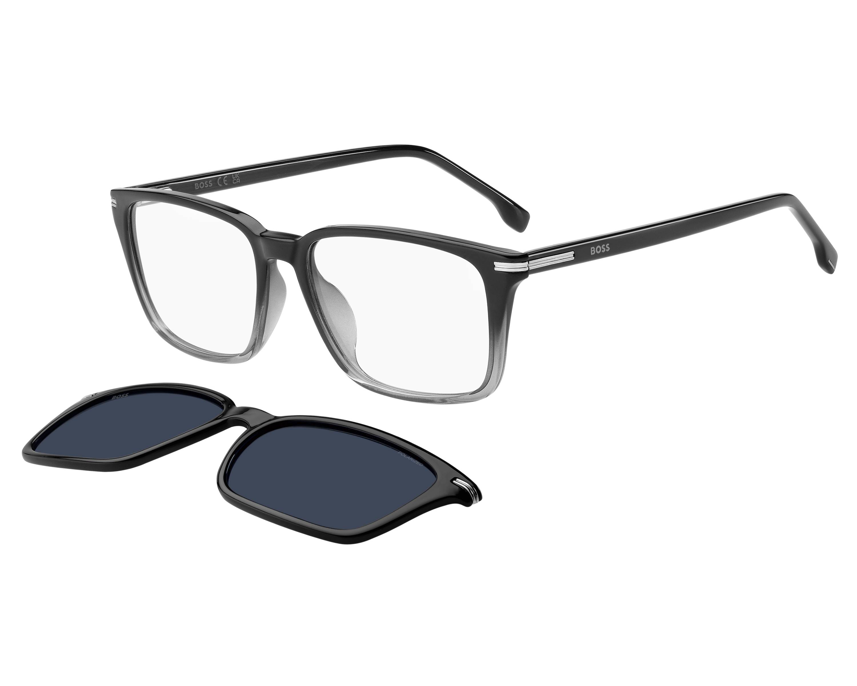 Hugo Boss BOSS-1847-G-C EDM/C3 55-16 Noir Gris vue 360 degr&eacute;s 3