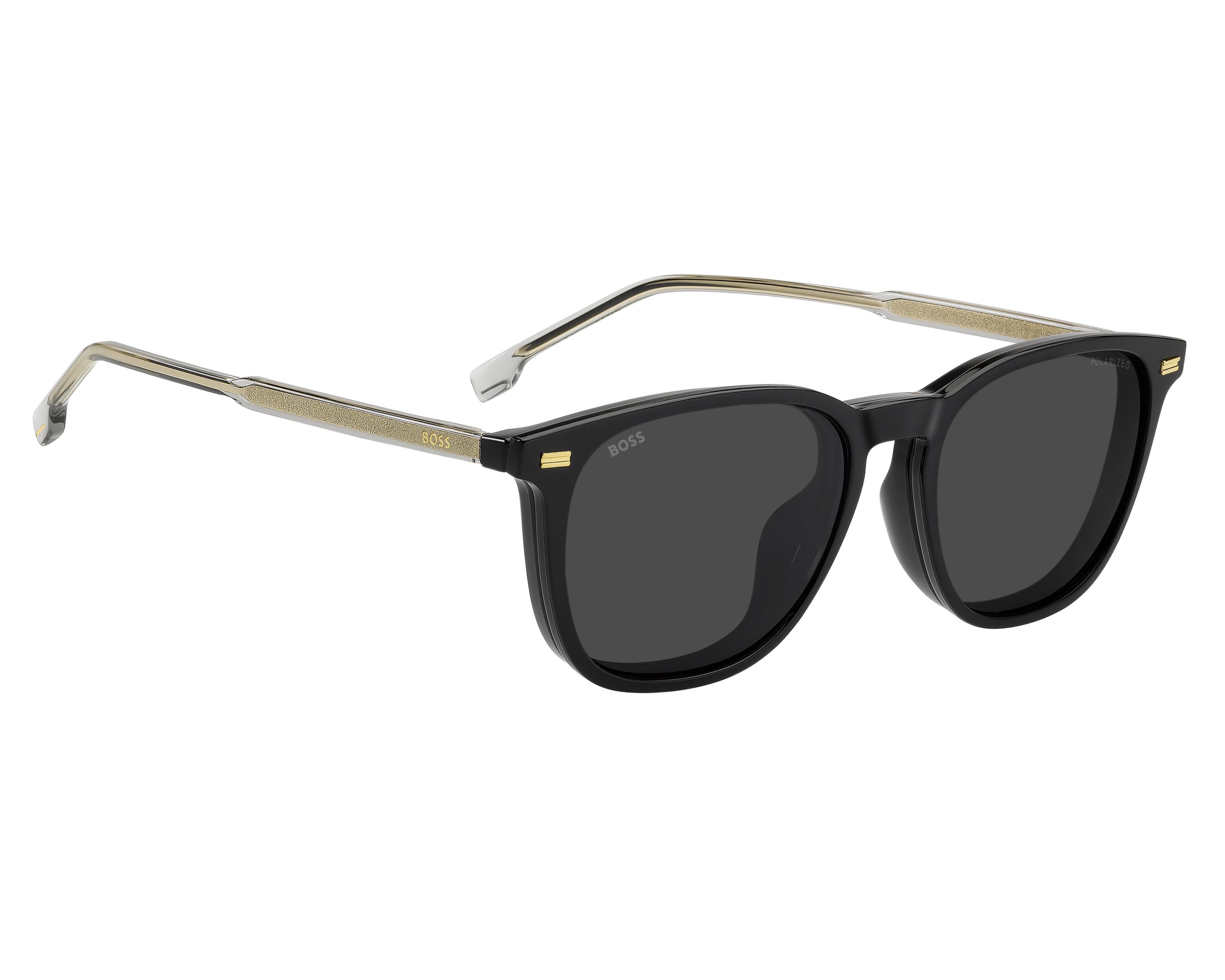 Hugo Boss BOSS-1882-G-C 08A/M9 53-19 Noir Gris vue 360 degr&eacute;s 2
