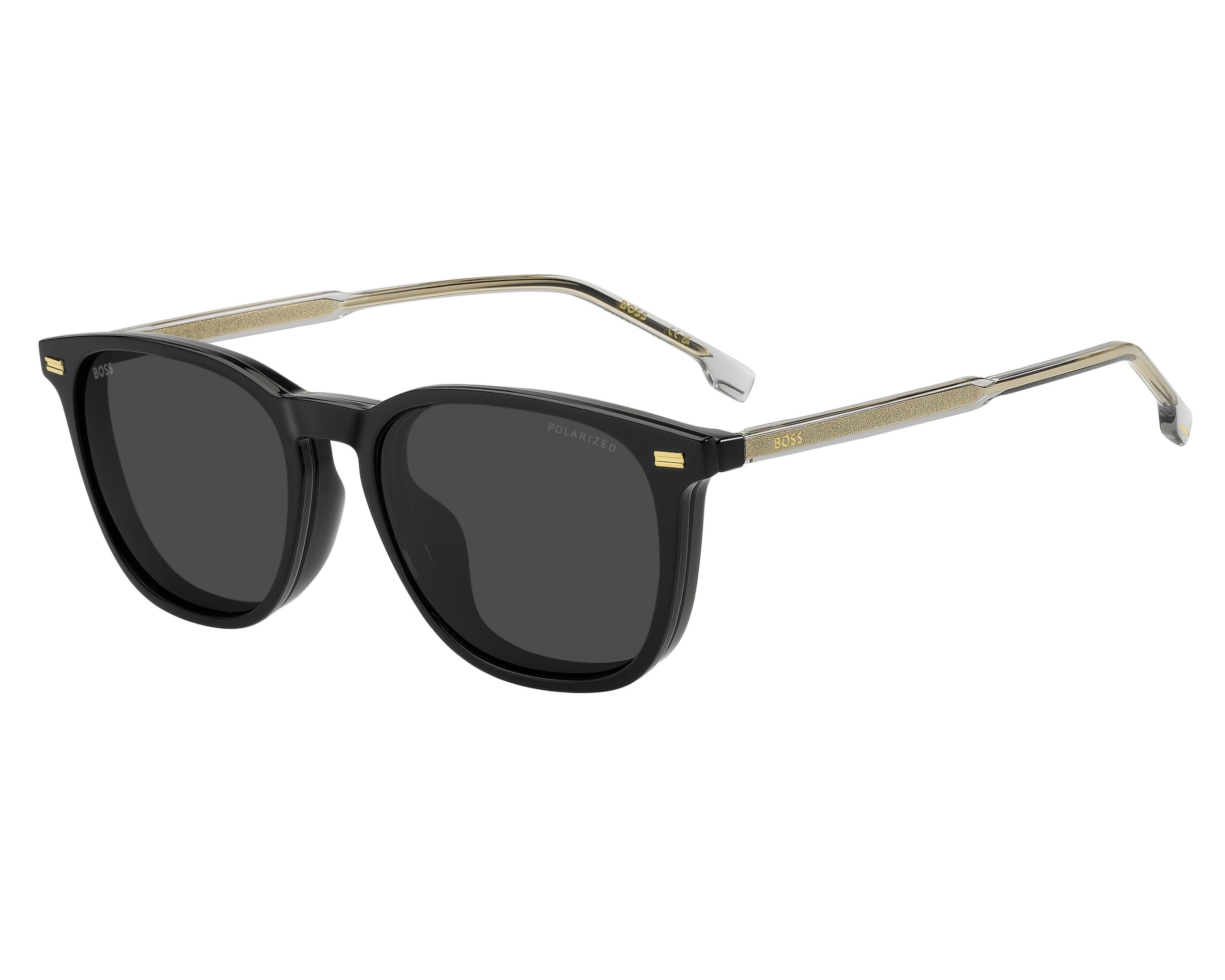 Hugo Boss BOSS-1882-G-C 08A/M9 53-19 Noir Gris vue 360 degr&eacute;s 5