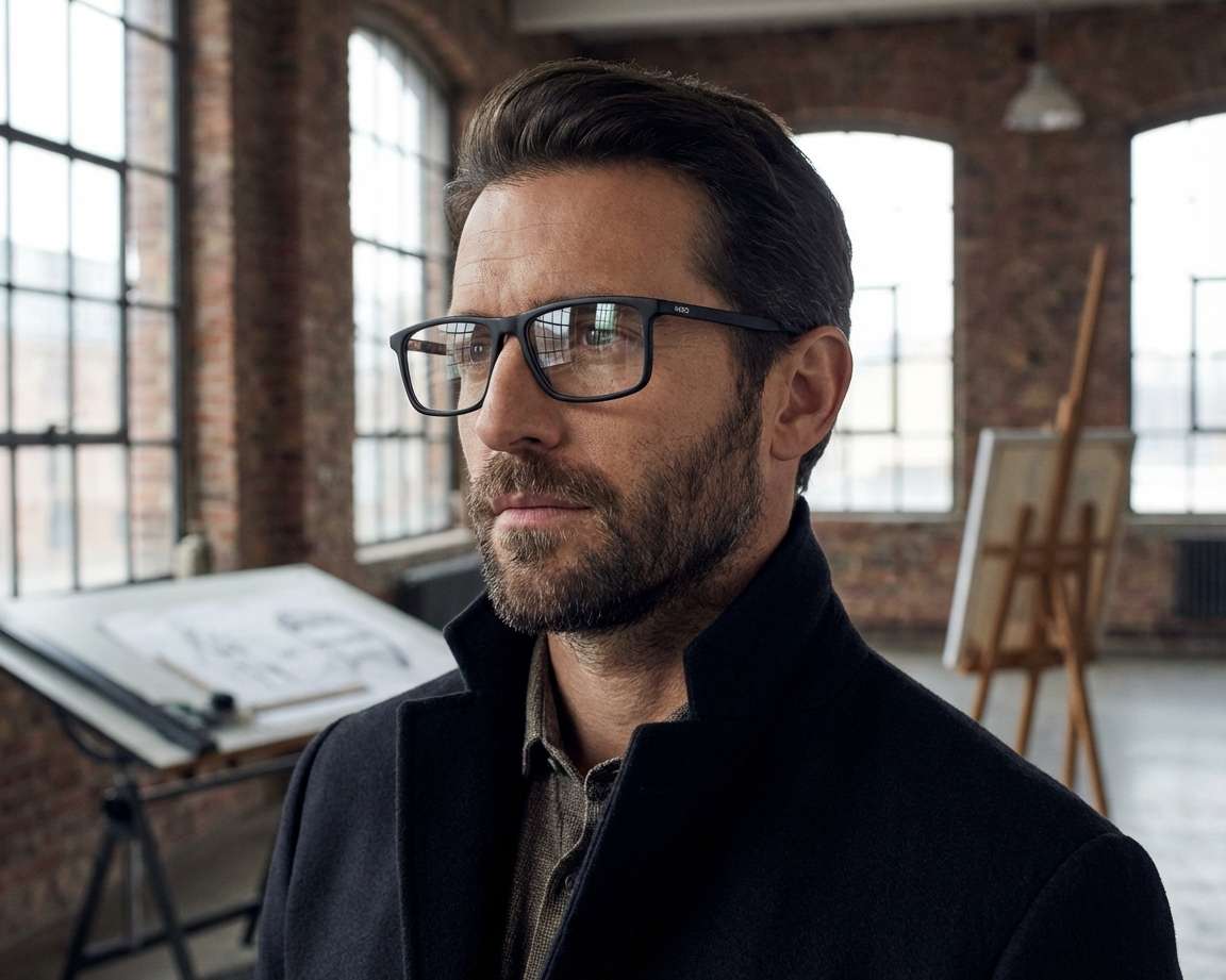 Hugo Boss HG-1025 003 55-15 Noir  autre vue