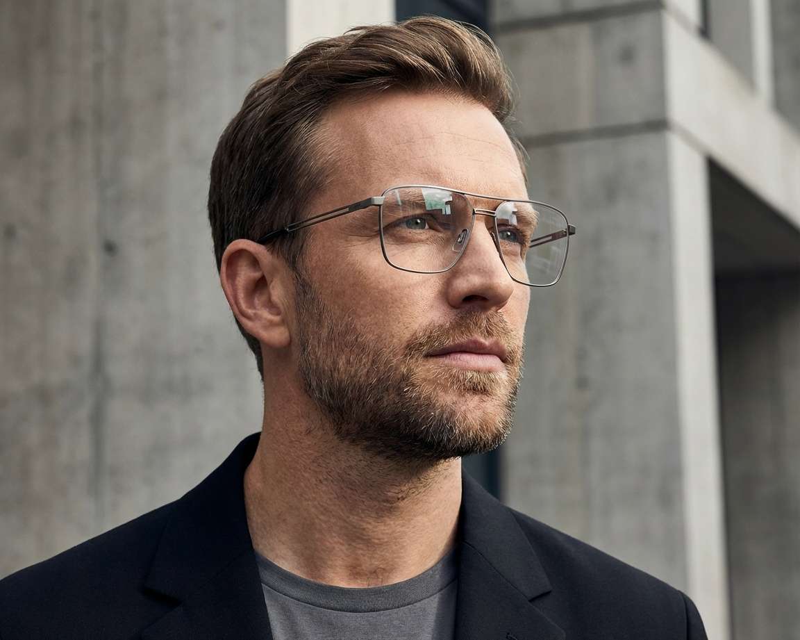 Hugo Boss HG-1145 SVK 56-15 Ruthénium Gris vue 360 degr&eacute;s 5