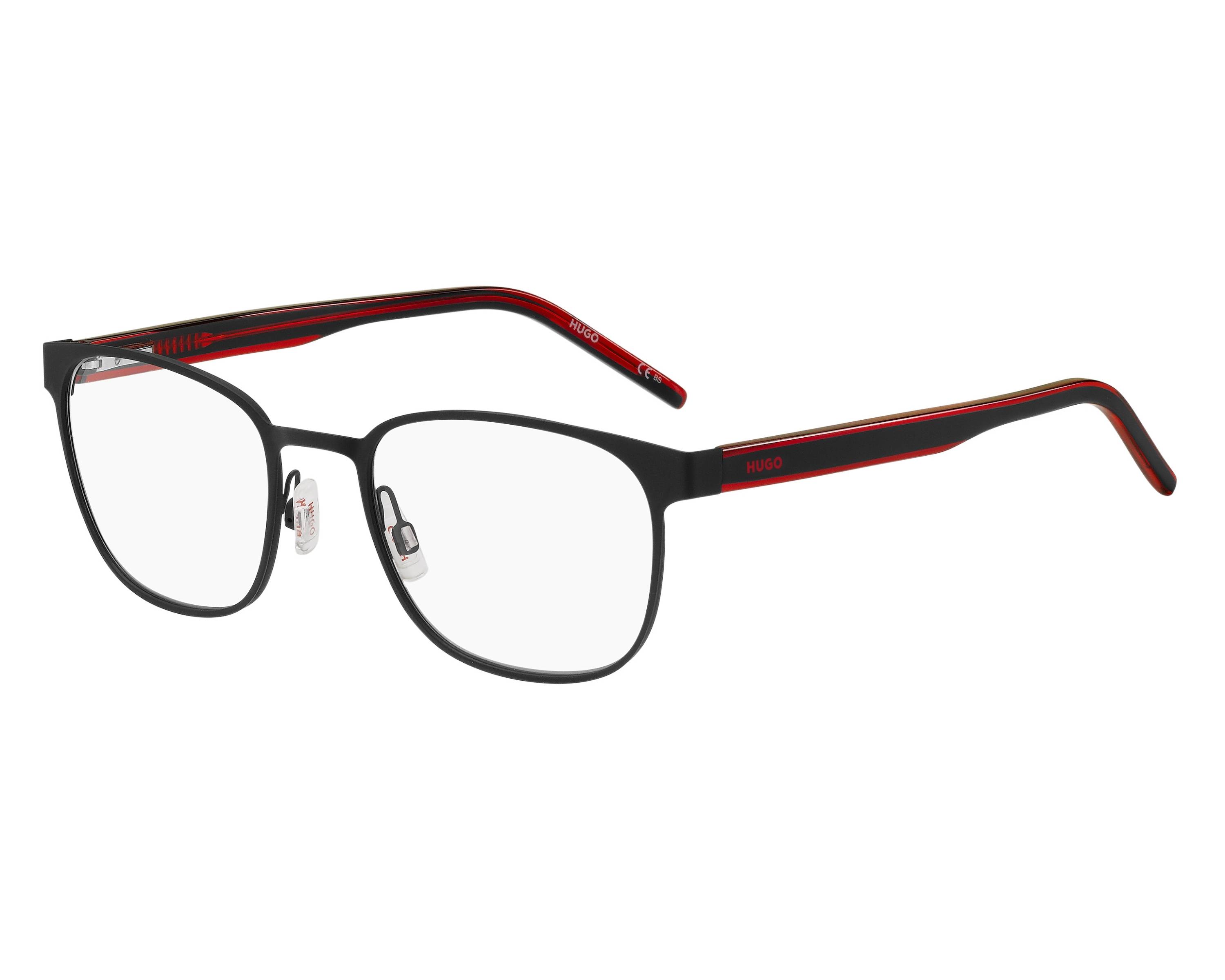 Hugo Boss HG-1246 OIT 53-20 Noir Rouge vue 360 degr&eacute;s 1
