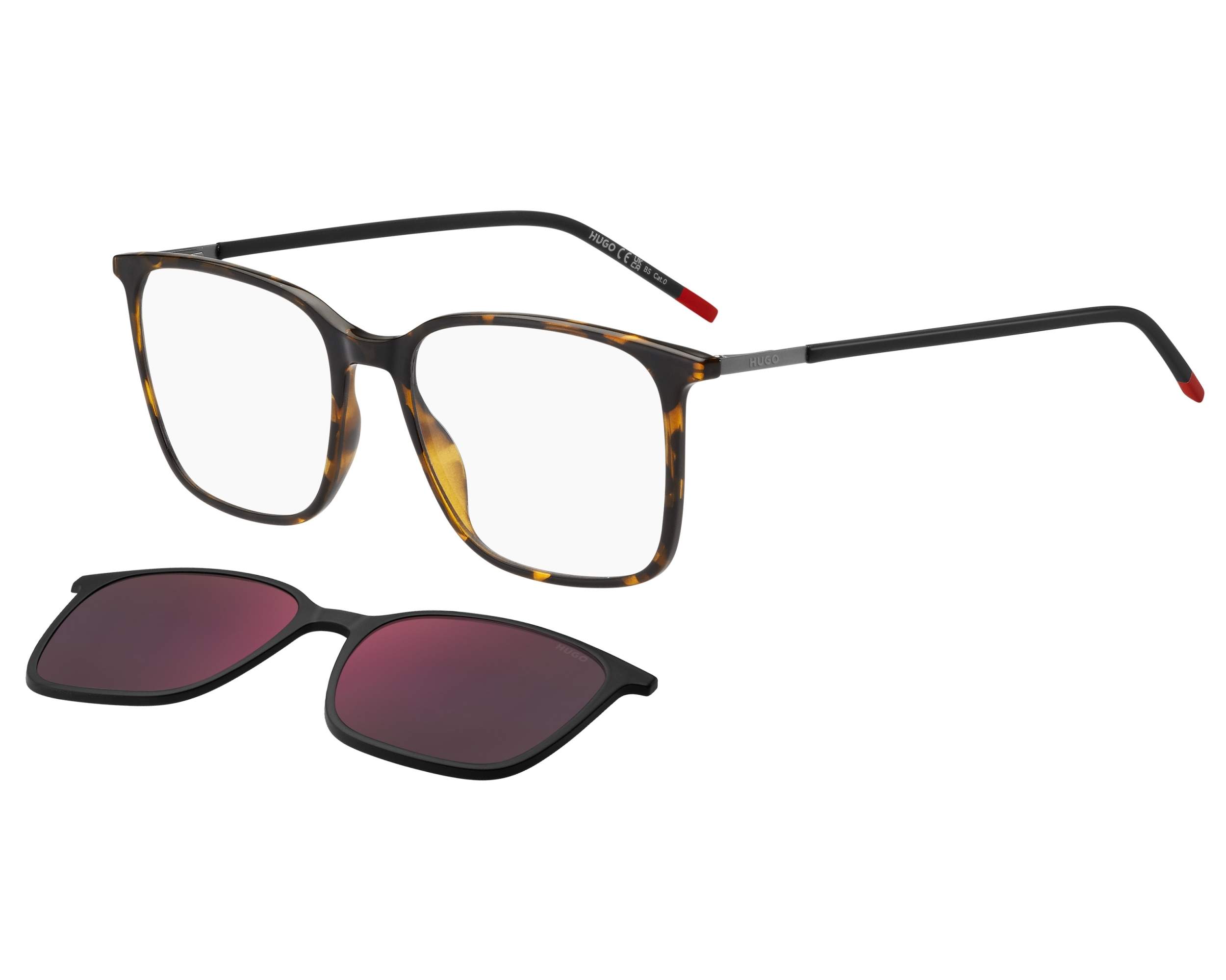 Hugo Boss HG1270-CS 581-AO 53-17 Havane Noir vue 360 degr&eacute;s 1