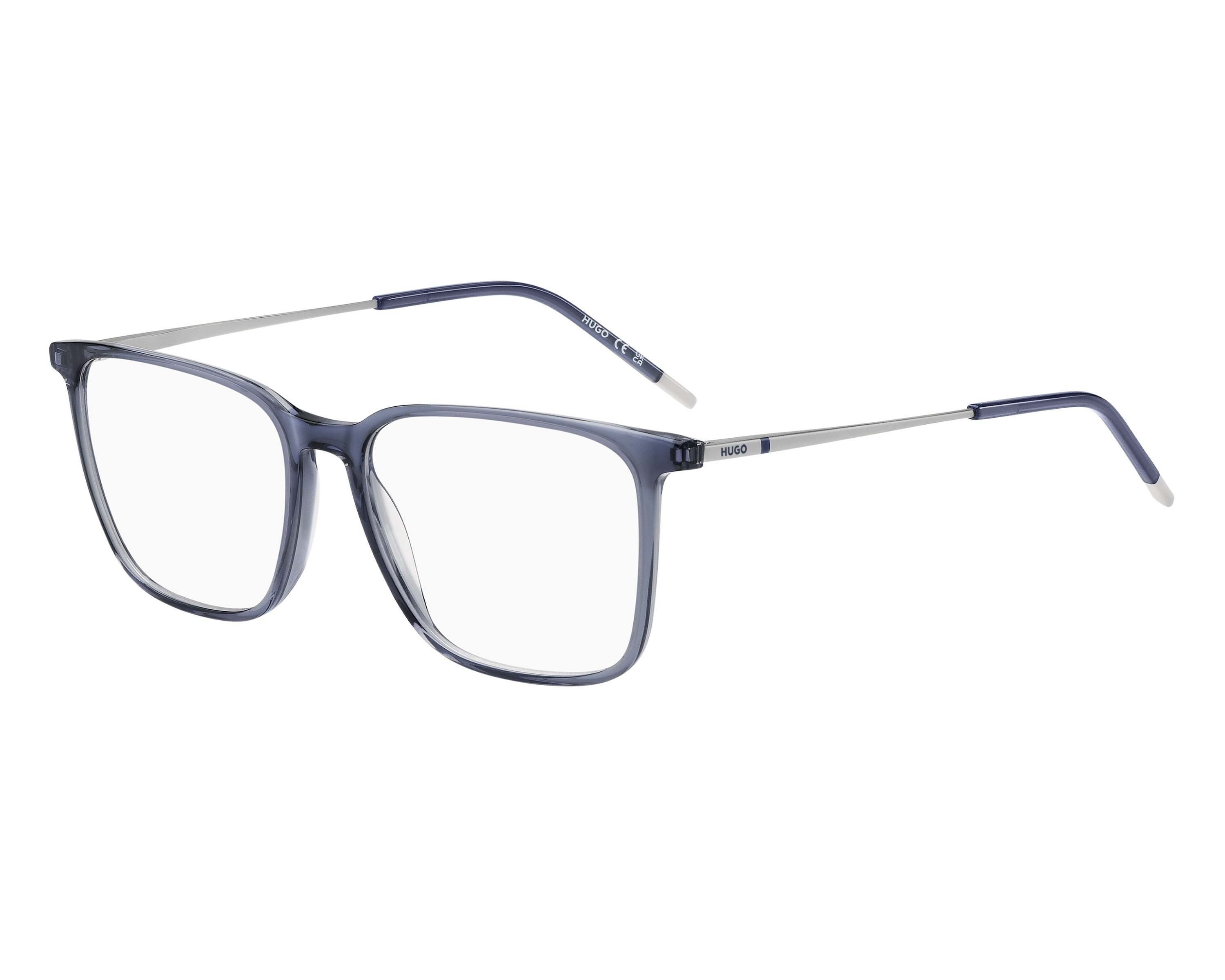 Hugo Boss HG-1288 B88 54-16 blau silber vue de profil