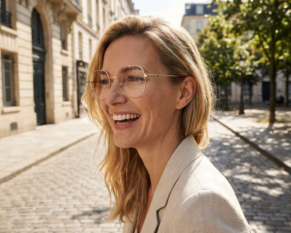 Hugo Boss HG-1295 J5G 54-18 Or  vue 360 degr&eacute;s 5