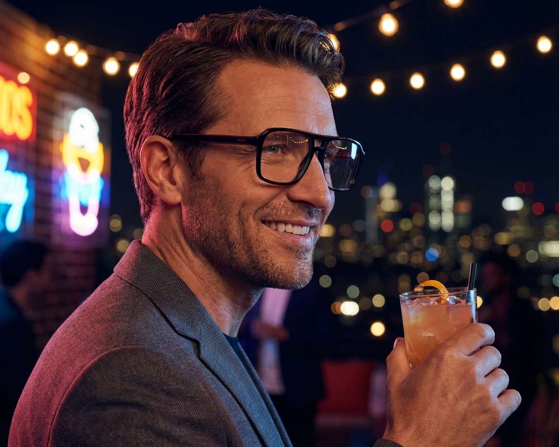 Hugo Boss HG-1299 OIT 55-15 Noir Rouge vue 360 degr&eacute;s 5