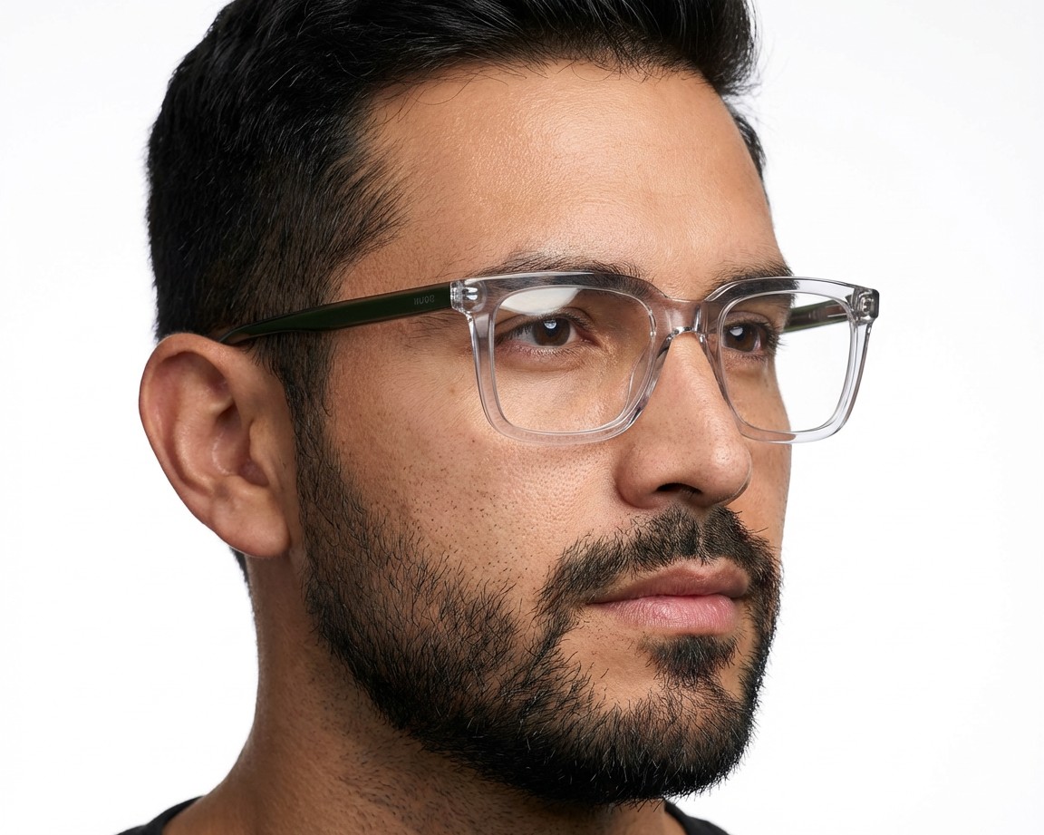 Hugo Boss HG-1300 8YW 51-20 Vert Gris vue 360 degr&eacute;s 5