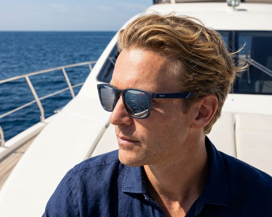 Hugo Boss HG-1306-S PJP/T4 - Bleu  vue 360 degr&eacute;s 5