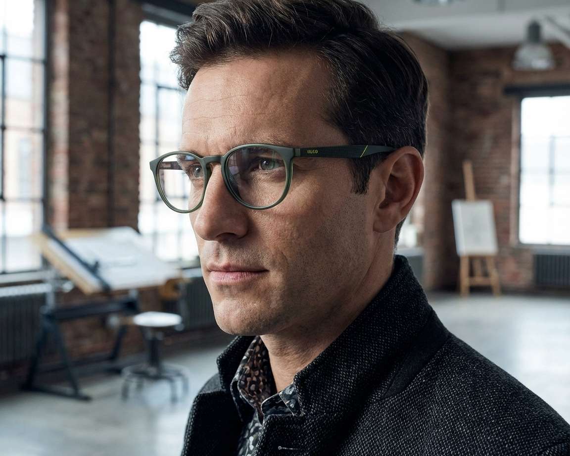 Hugo Boss HG-1308 1ED 51-19 Vert  vue 360 degr&eacute;s 5