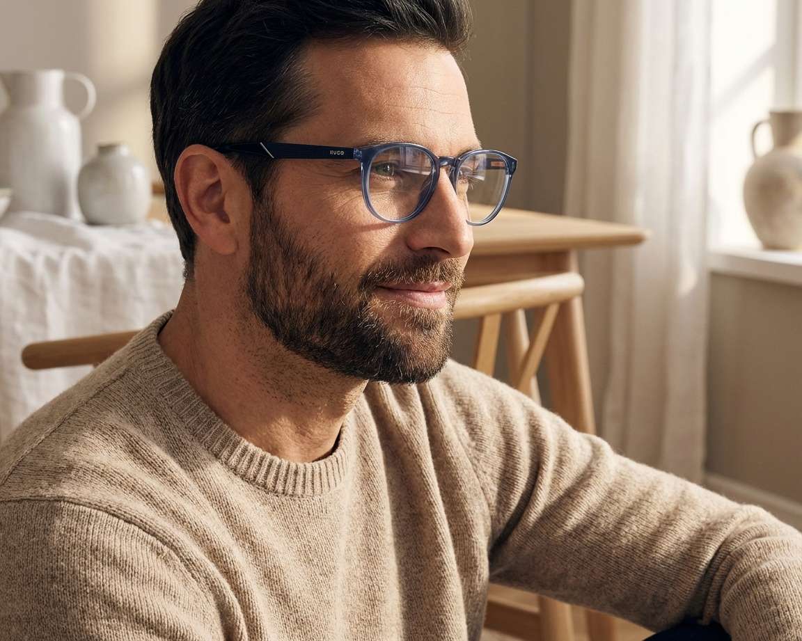 Hugo Boss HG-1308 PJP 51-19 Bleu  vue 360 degr&eacute;s 5
