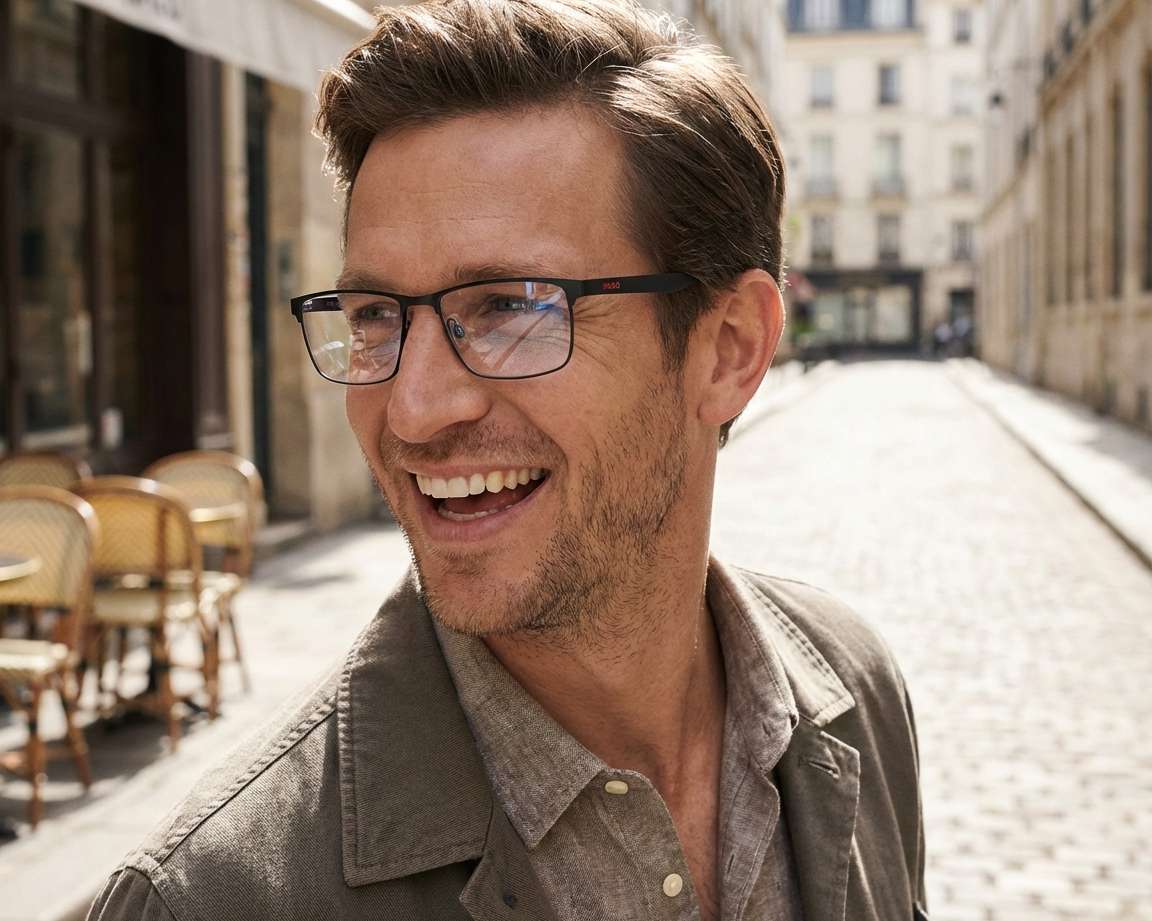 Hugo Boss HG-1309 0VK 53-16 schwarz blau vue 360 degr&eacute;s 6