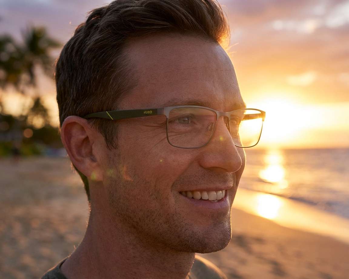 Hugo Boss HG-1309 MFK 53-16 Ruthenium Green vue 360 degr&eacute;s 5