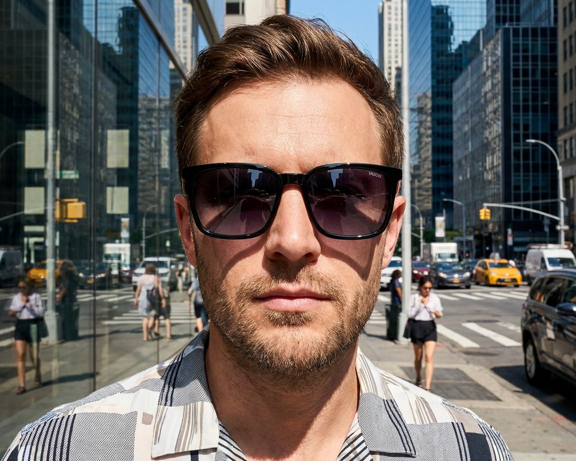 Hugo Boss HG-1327-S 807/9O 55-18 Noir  vue 360 degr&eacute;s 6