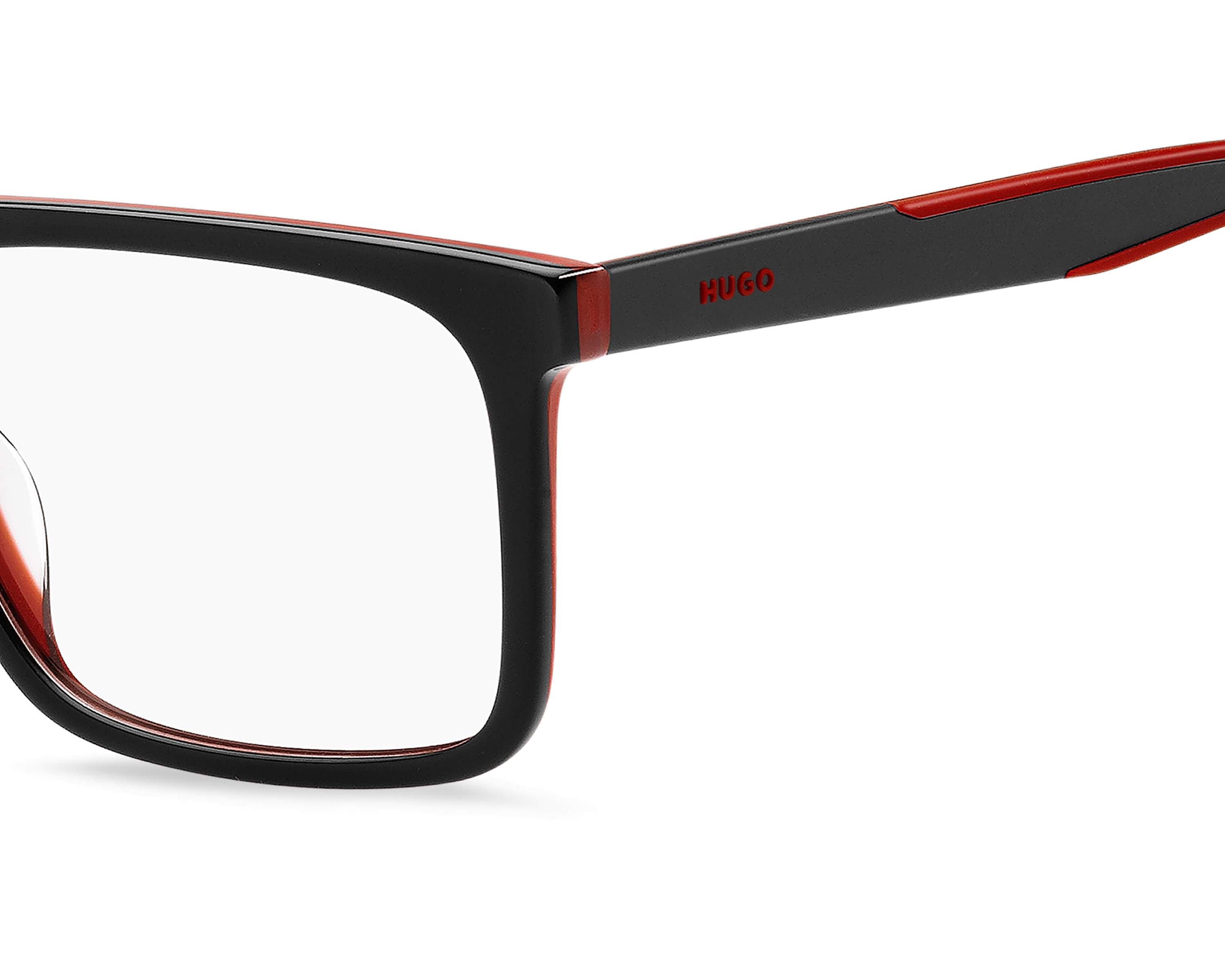 Hugo Boss HG-1339-G 0A4 56-17 Rouge Noir vue 360 degr&eacute;s 4