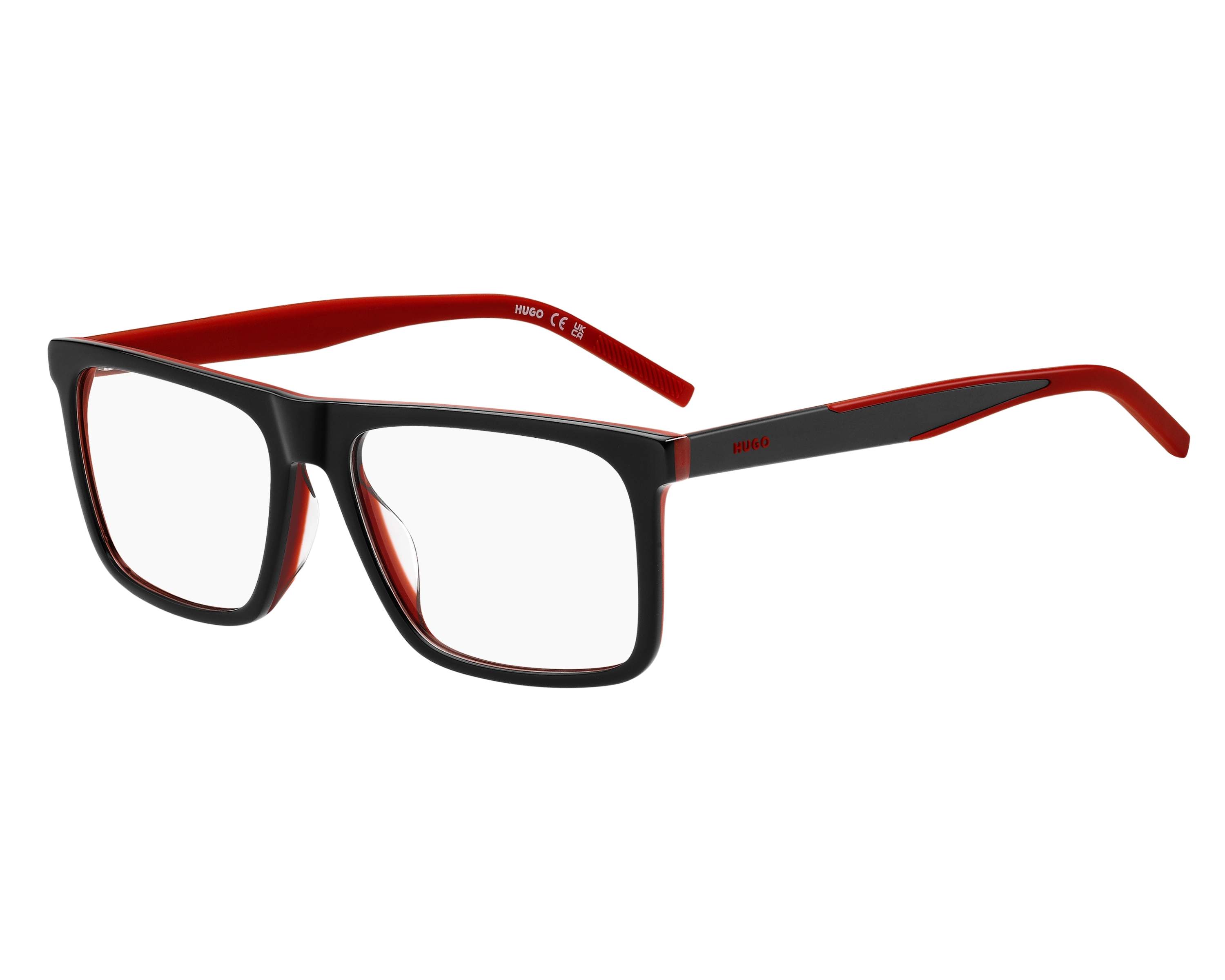 Hugo Boss HG-1339-G 0A4 56-17 Rouge Noir vue 360 degr&eacute;s 5