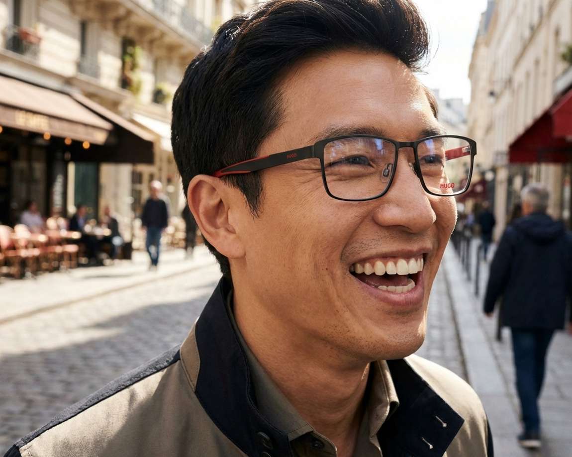 Hugo Boss HG-1343 003 54-16 Noir  vue 360 degr&eacute;s 5