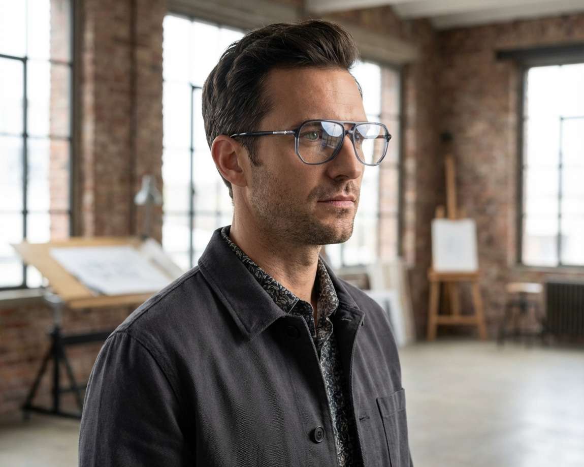 Hugo Boss HG-1376 PJP 56-14 Bleu  vue 360 degr&eacute;s 5